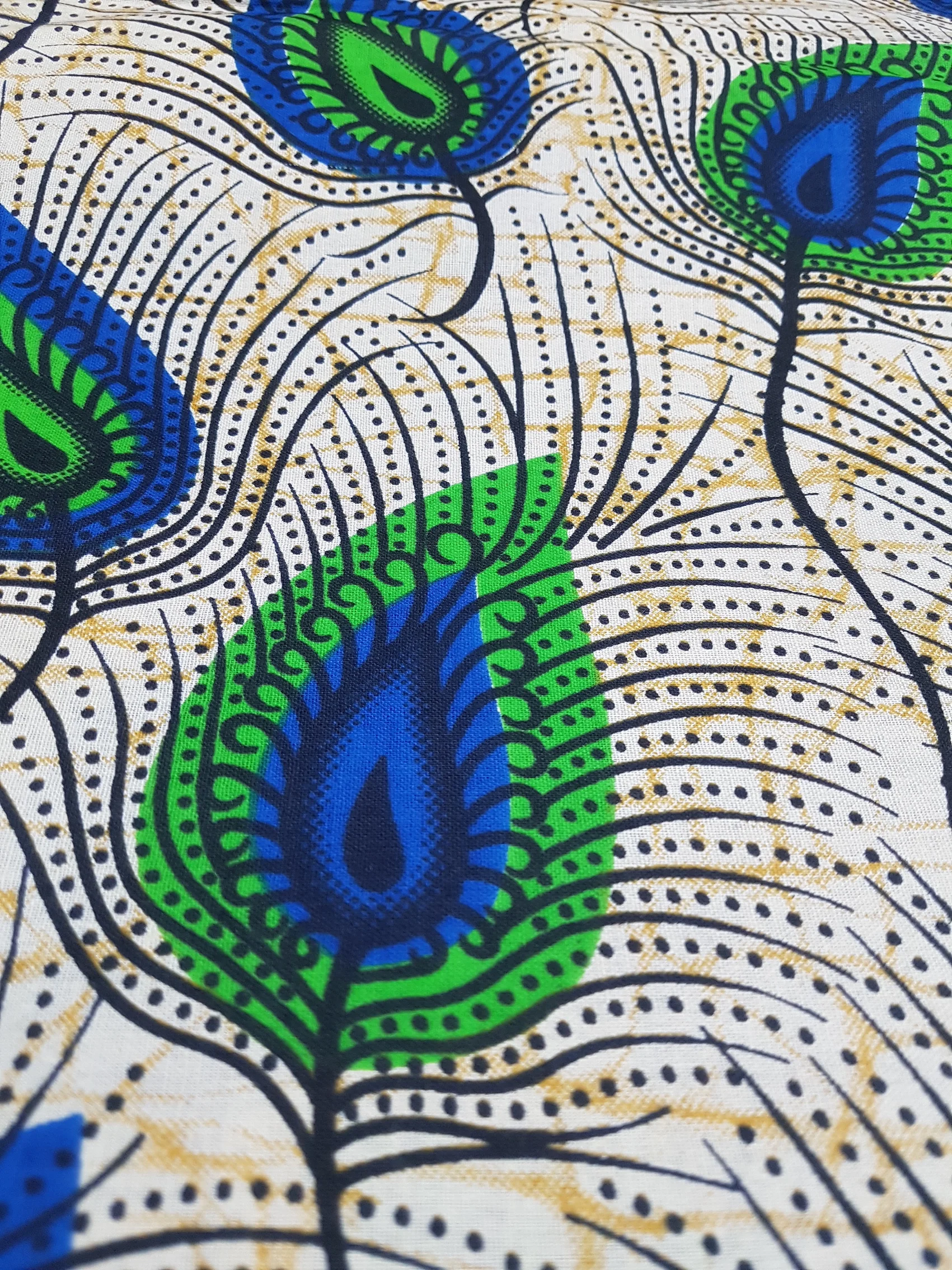 Peacock feathers