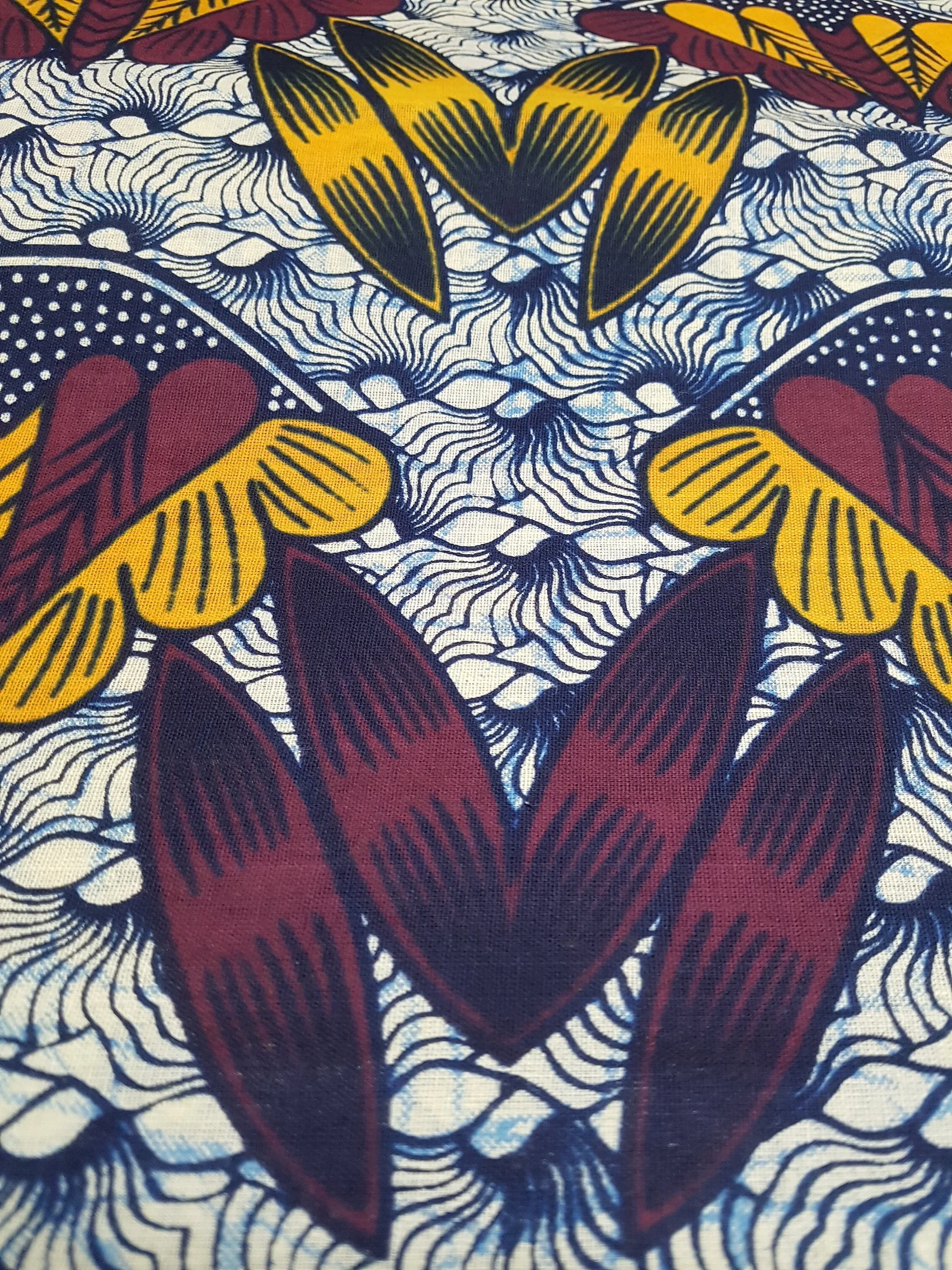 Maroon & yellow leaves