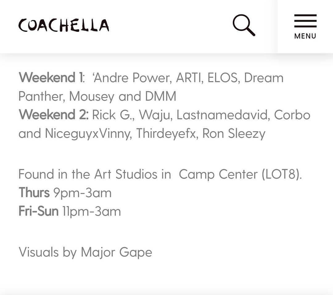 Waju @ Coachella Campgrounds!