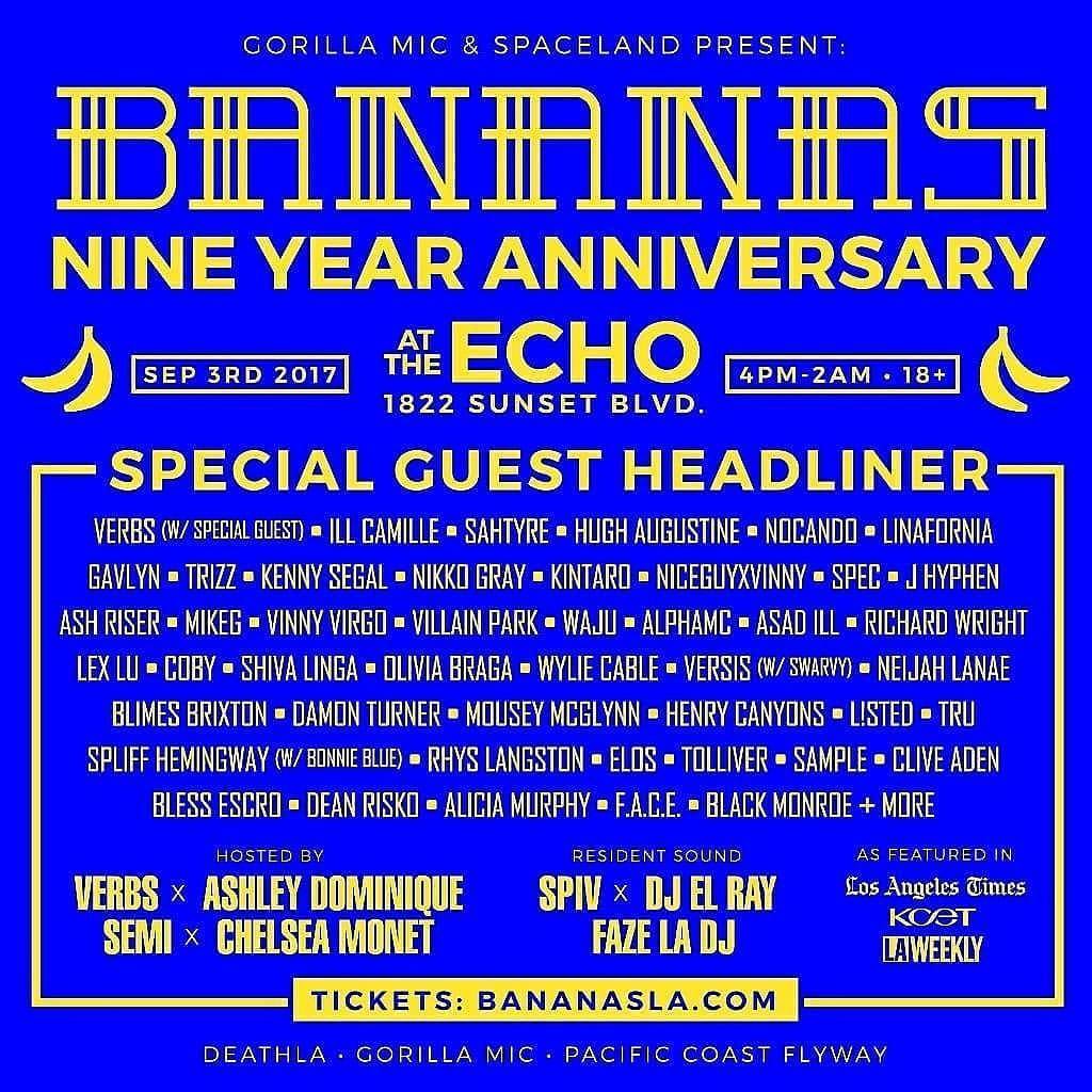 Waju @ Bannanas 9 Year Anniversary in Echo Park!