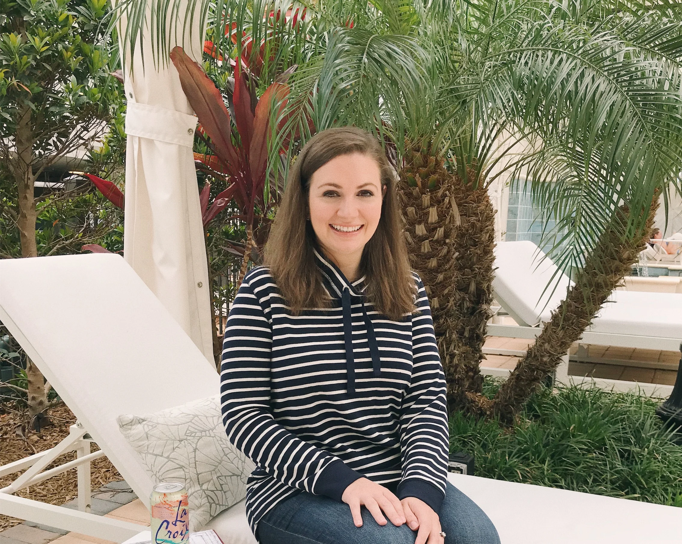 J.Crew Factory Striped Waffle Knit Sweatshirt — All That Glitters