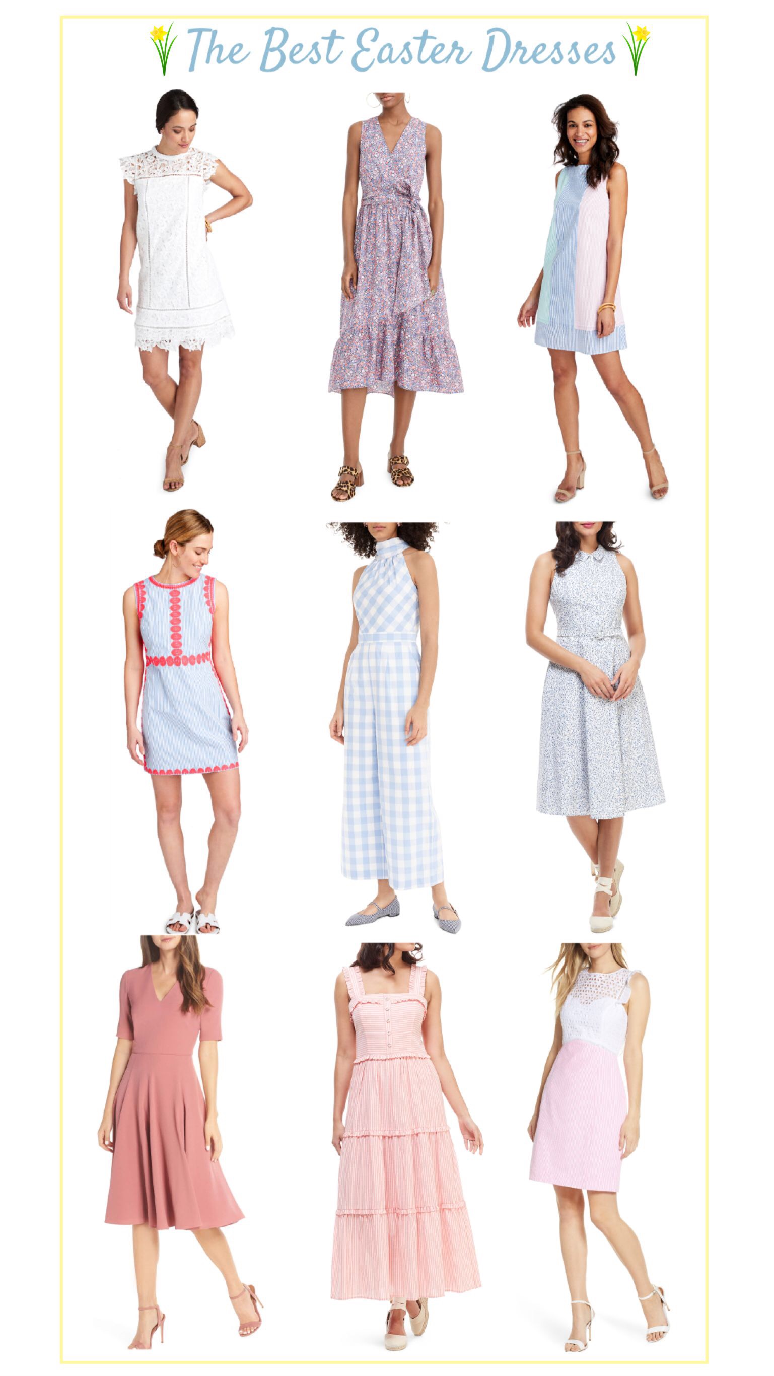 easter dresses with hats