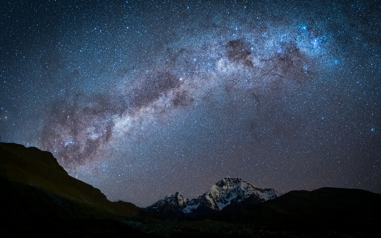 An astro shot taken on our 7 Lagoons of Ausangate short expedition.