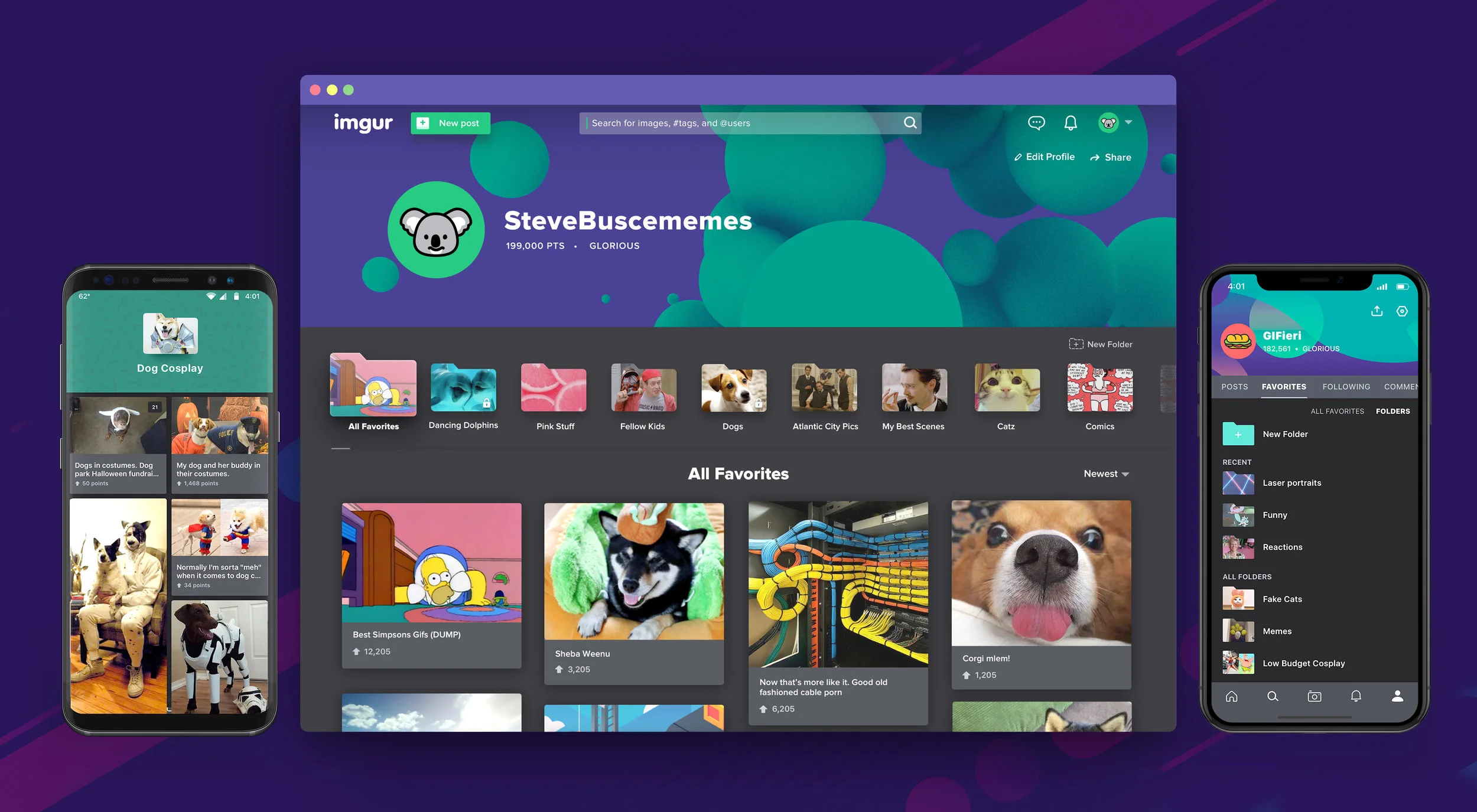 Imgur Favorite Folders Web &amp; Mobile