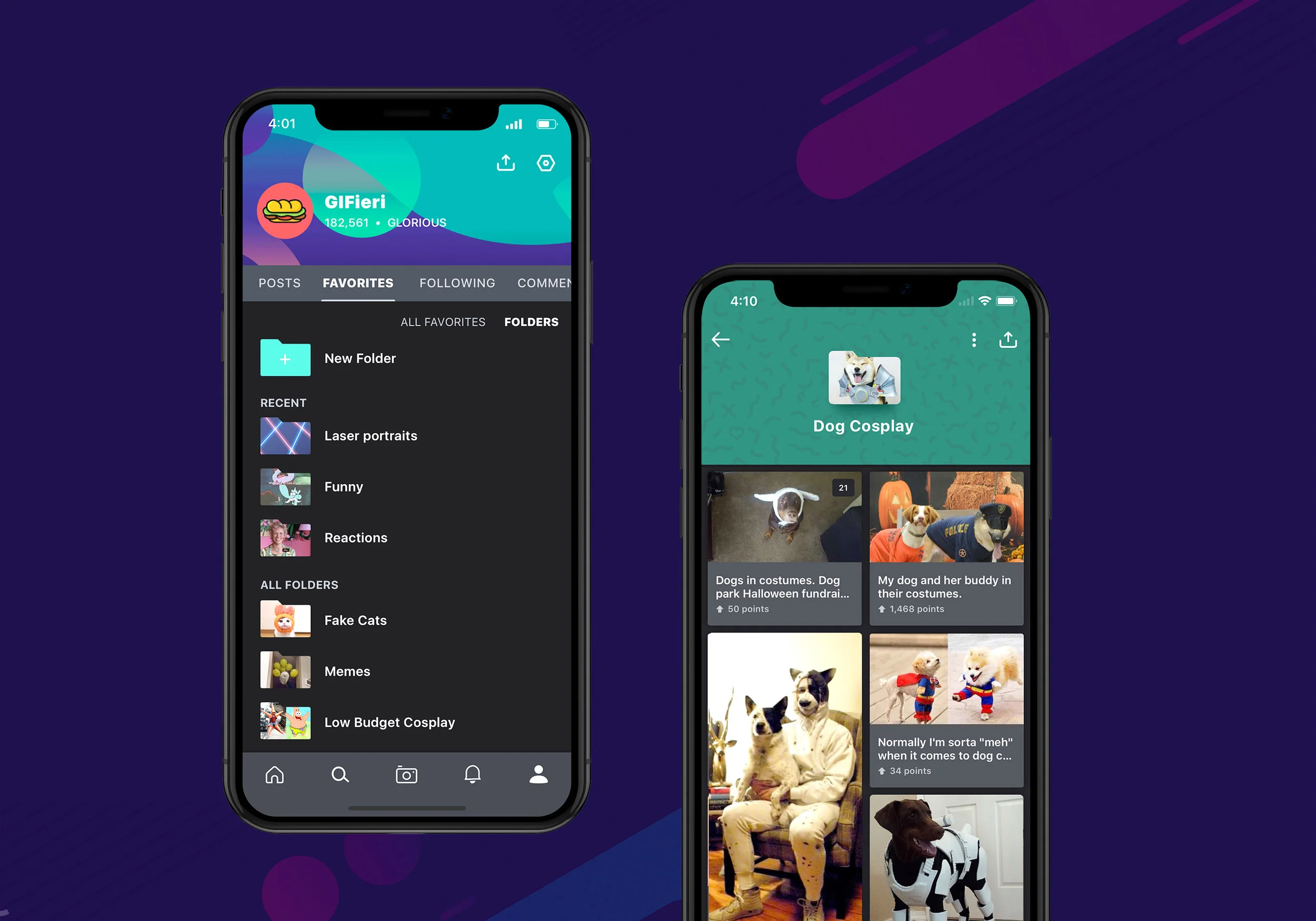 Imgur Favorite Folders on iOS