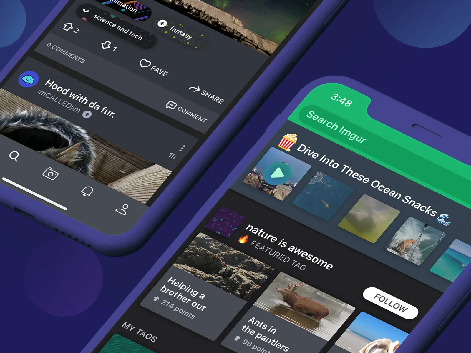 Imgur Feed and GIF Snacks