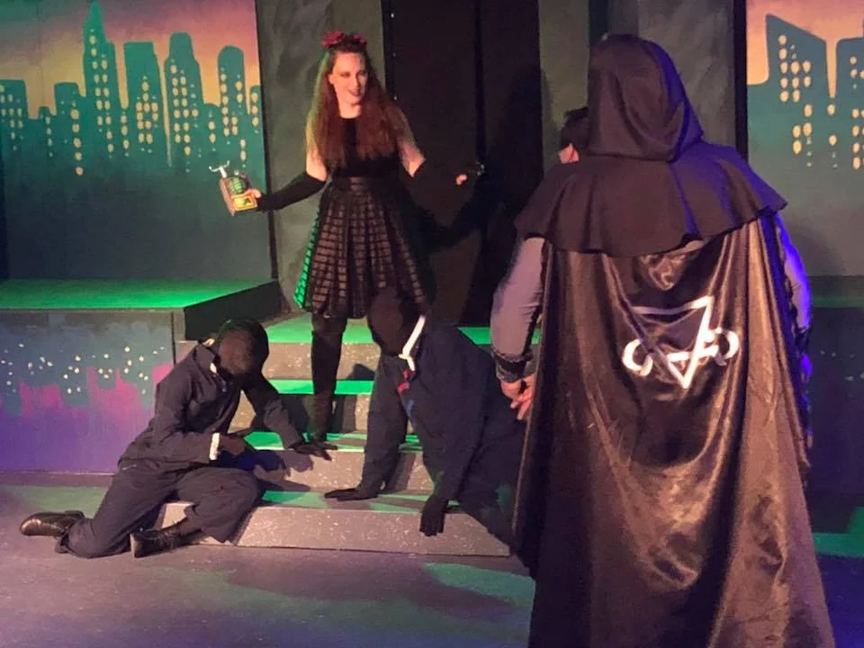 I'ts ALWAYS fun to play the villain! "Welcome to the Velcropalypse, Boys!" - Wendy Windows in The Grey Golem at The Ballard Underground. Written by Asa Fager, directed by Dani Dodge and produced by Ghost Light Theatricals, Seattle, WA, 2018.