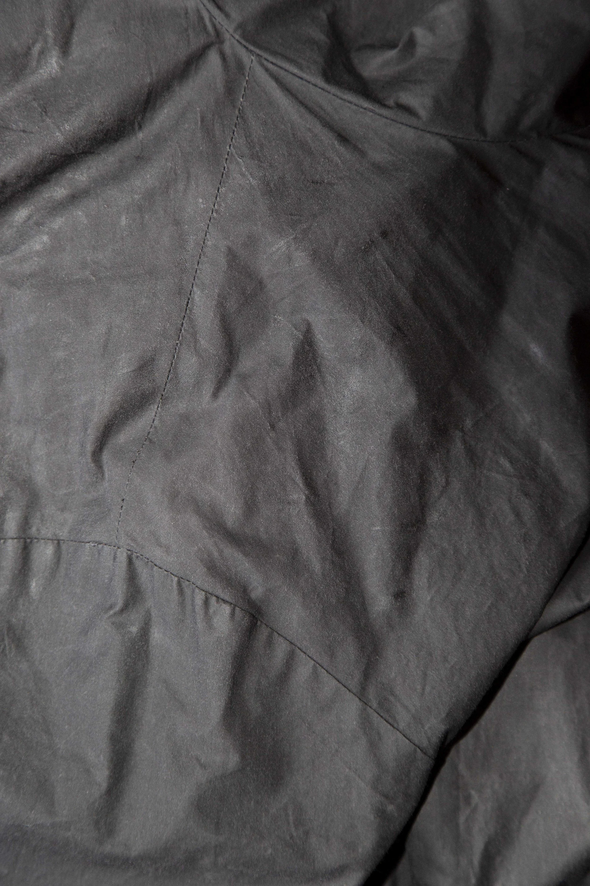 5. The reproofed raincoat, after it has cooled!
