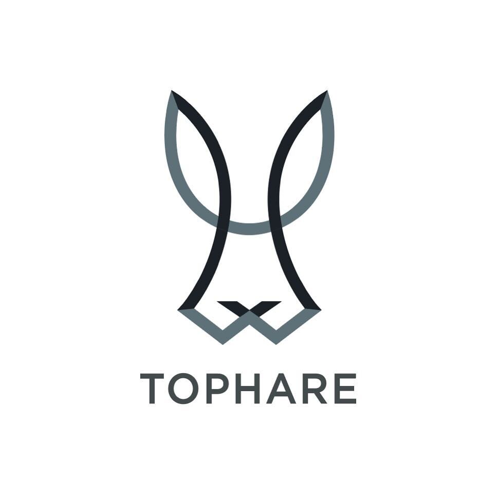 Logo for TopHare. Hair stylist/social app. In collaboration with @kouri.designs 🐰💈