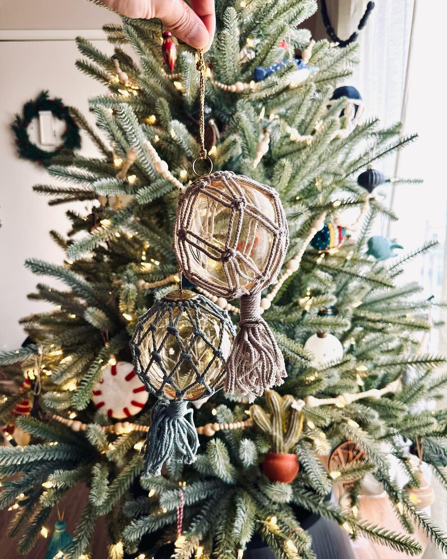 New fishing float tiki ornaments! A perfect addition to our Christmas tree for this #Huladay season! #TikiTings 🎄🏮🐟