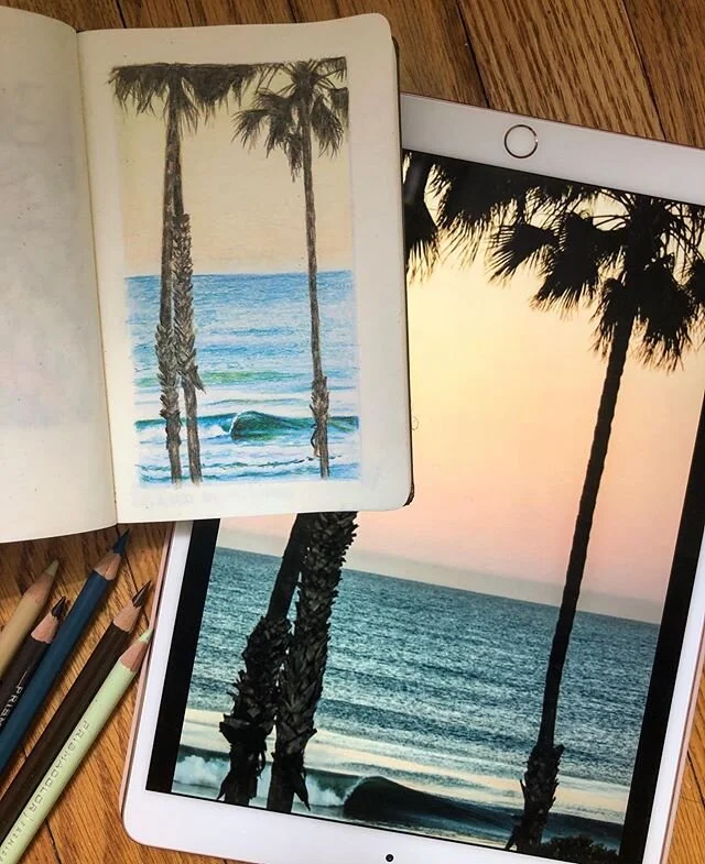 Back to beaches
.
.
.
 #isolationart #isolationcreation #quarantineart #quarantineartchallenge #surfart #wavedrawings