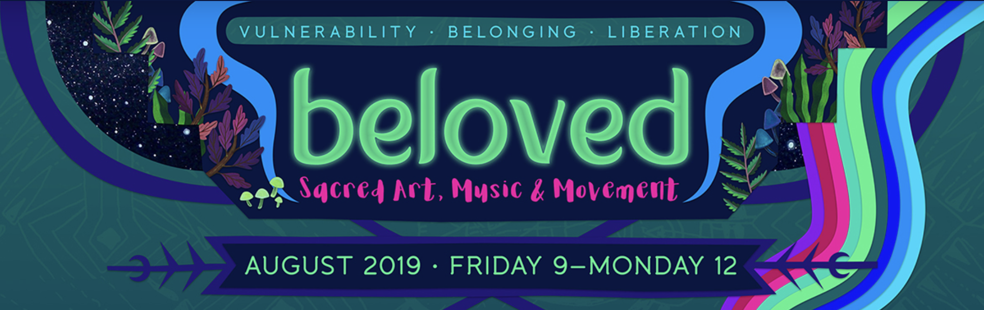 Beloved is a 4-day sacred art, music, and movement festival on the Oregon Coast. Beloved is a healing event, intended to experiment with new models for healthy culture. In the troubled times in which we live, people become divided against each other and can more easily feel isolated and separated from the Soul of the World. At Beloved, we become a sudden, mystical community where everyone can feel the touch of spirit while also deepening the soul of community. We respectfully present sacred music from diverse global traditions, acknowledging dance music as fitting into the broader context of sacred and healing music. Beyond a unique mix of sacred music from around the world, we offer interactive art installations, live painting, local organic cuisine, and educational programming—including workshops on yoga, healing, relationships, social and environmental justice, and the music and wisdom of ancient cultures. Solsara has been honored to offer workshops at Beloved for the past 11 years.