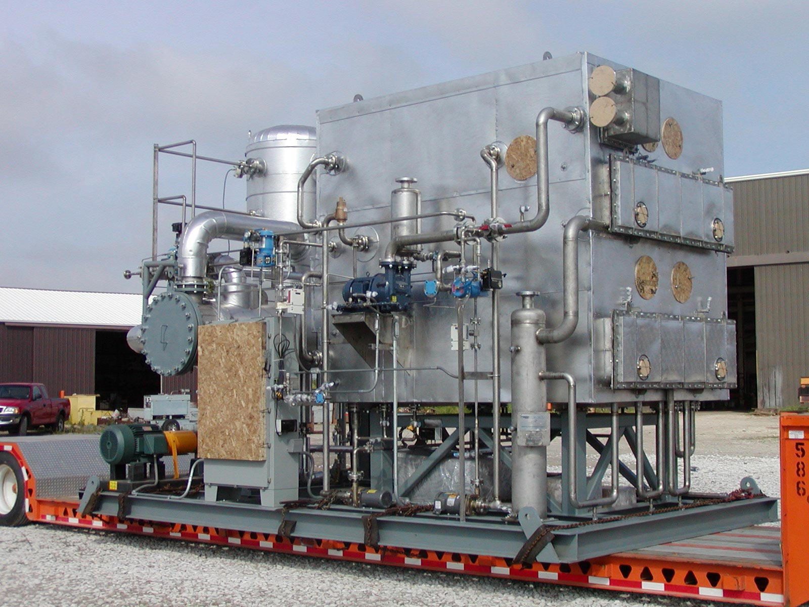 Complete Skid-Mounted 5-Effect Evaporation System (piped, instrumented, wired, insulated and lagged)