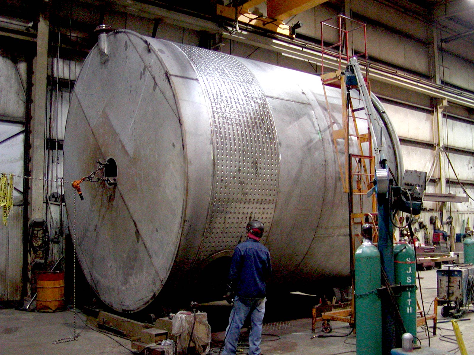 Partial Dimple Jacketed Duplex Stainless Steel Process Tank