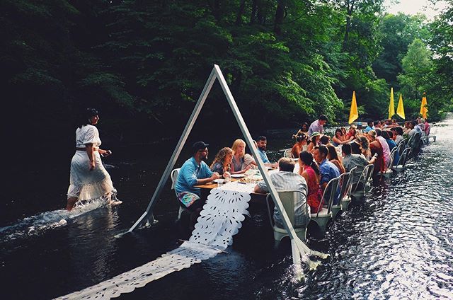 Yesterday we gathered for the fourth time for our Bacon &amp; Lox Society Full Circle Meal. Every summer a bunch of creatives join their forces to put on a beautiful open-hearted dinner party in the water as a way of sharing their gifts with others a