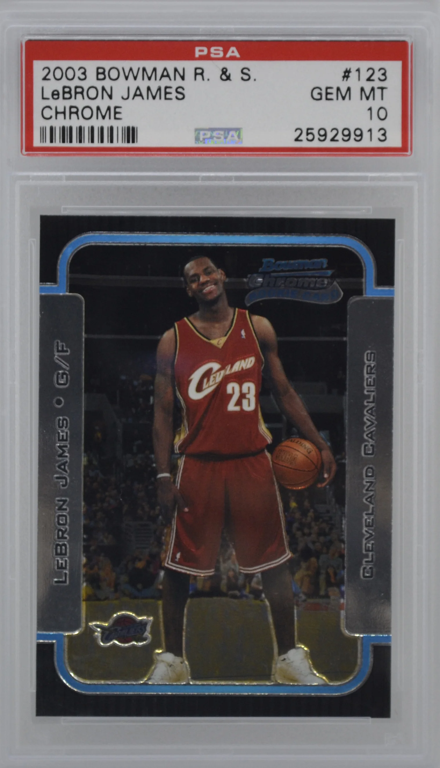 2003 Bowman Chrome LeBron James PSA 10 Gem Mint