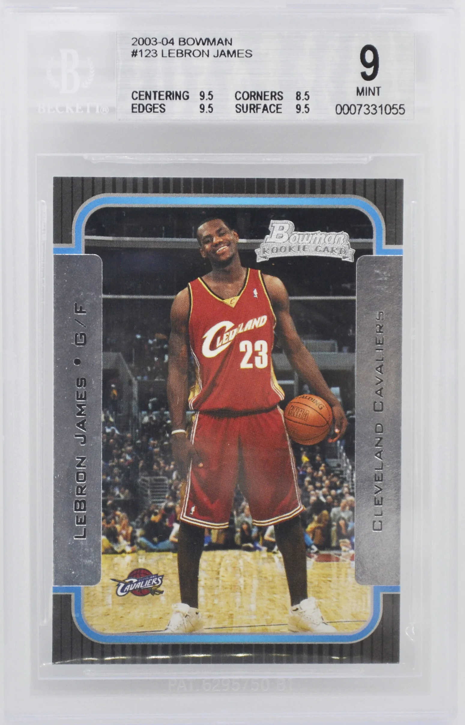 2003 Bowman LeBron James BGS 9 Mint