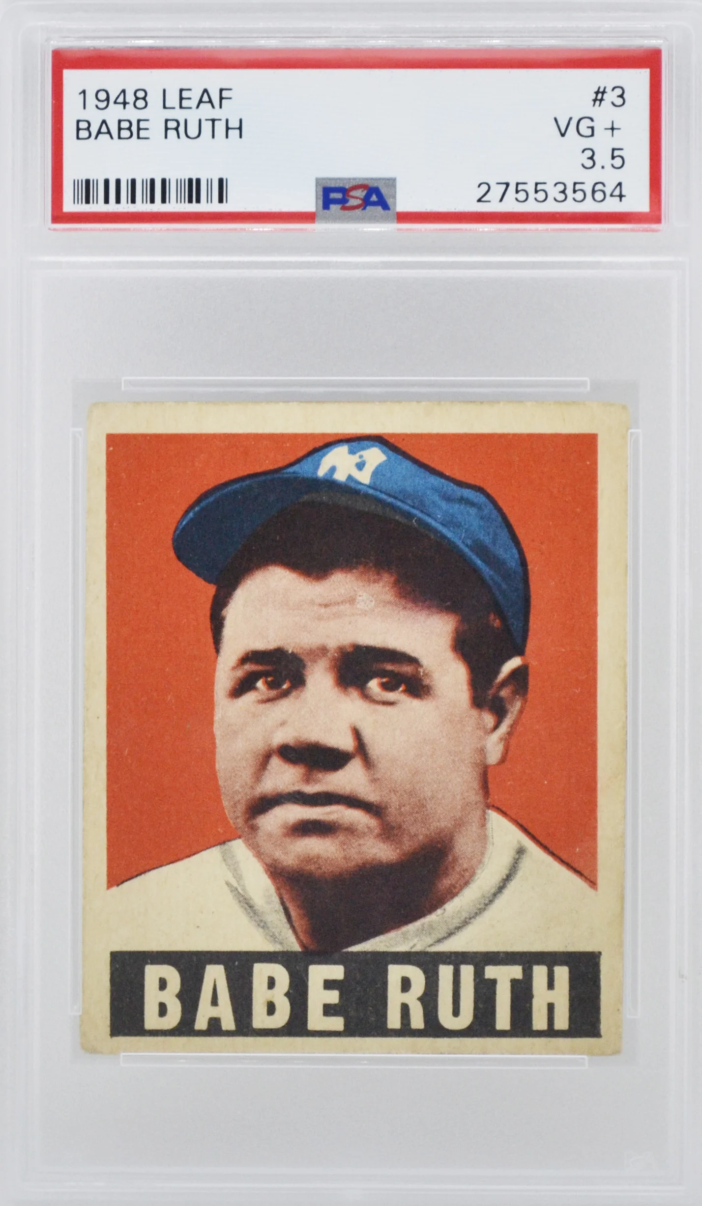 1948 Leaf Babe Ruth PSA 3.5 VG+