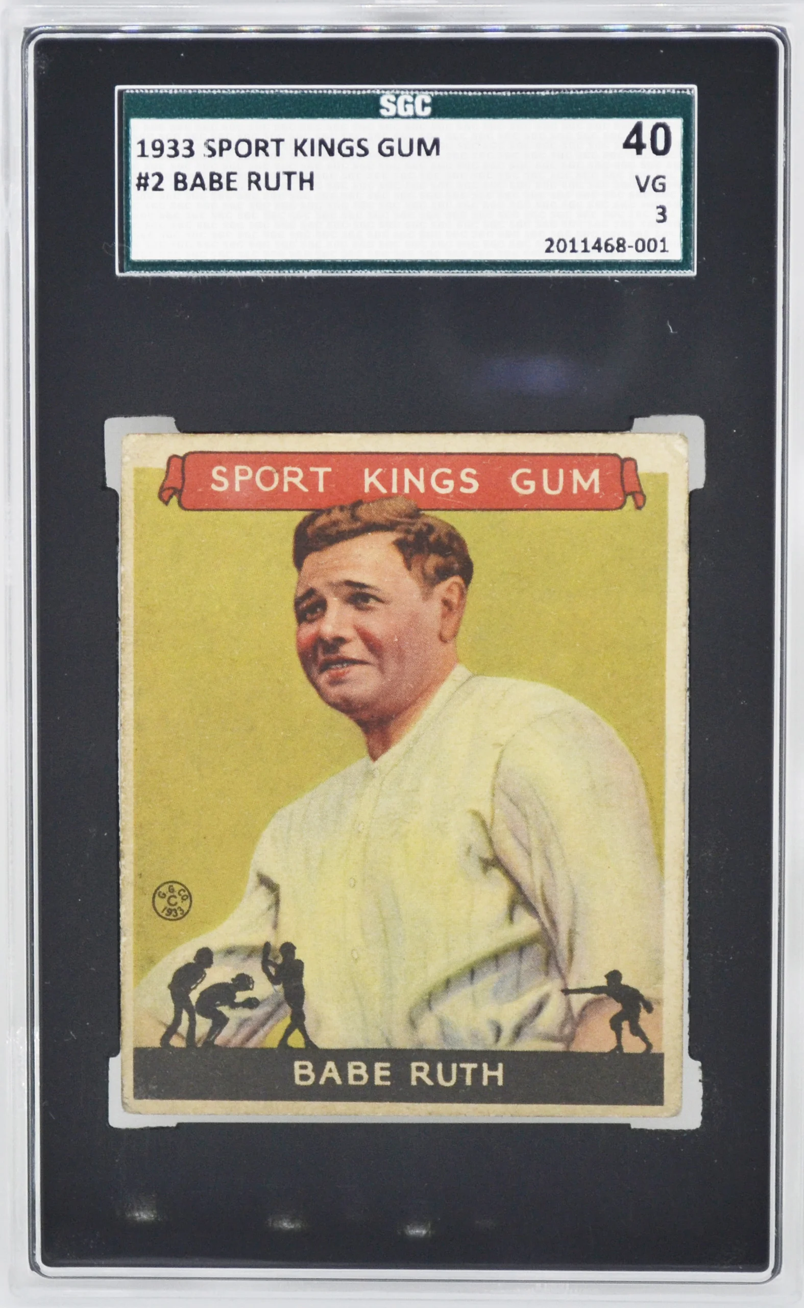 1933 Goudey Sport Kings Babe Ruth SGC 40 VG 3