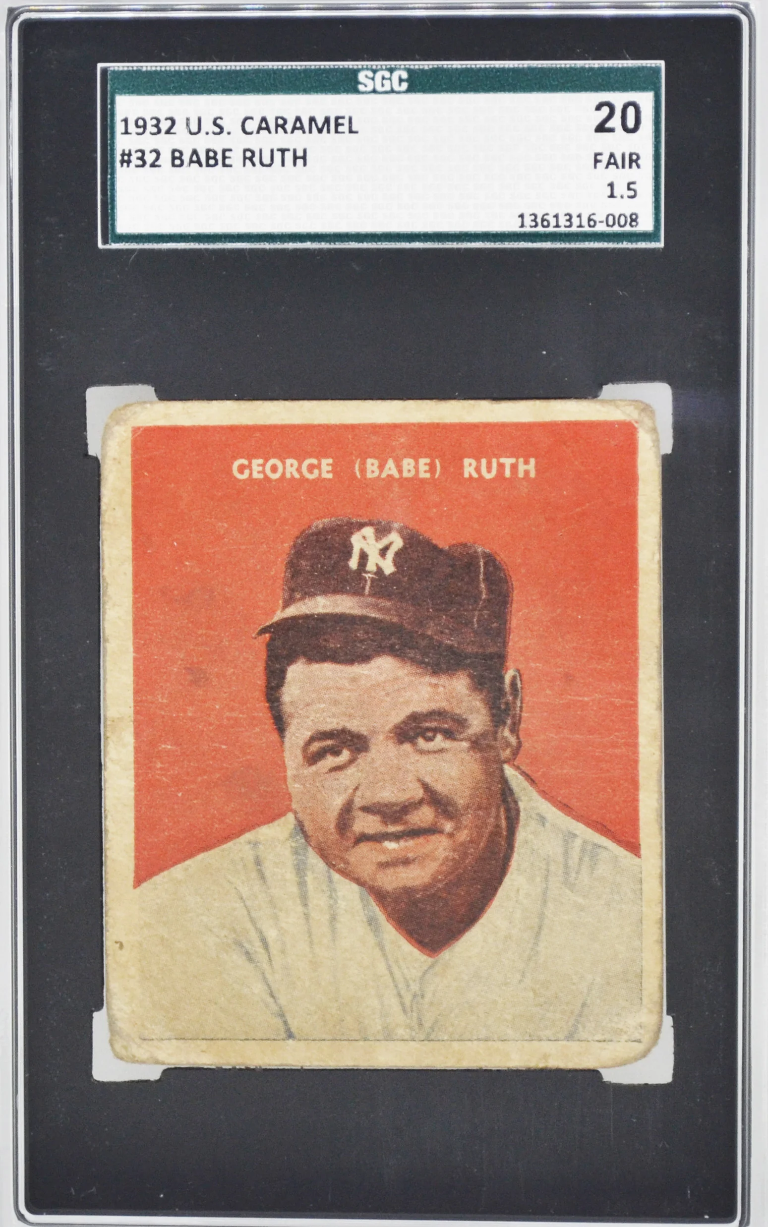 1932 US Caramel Babe Ruth SGC 20 Fair 1.5
