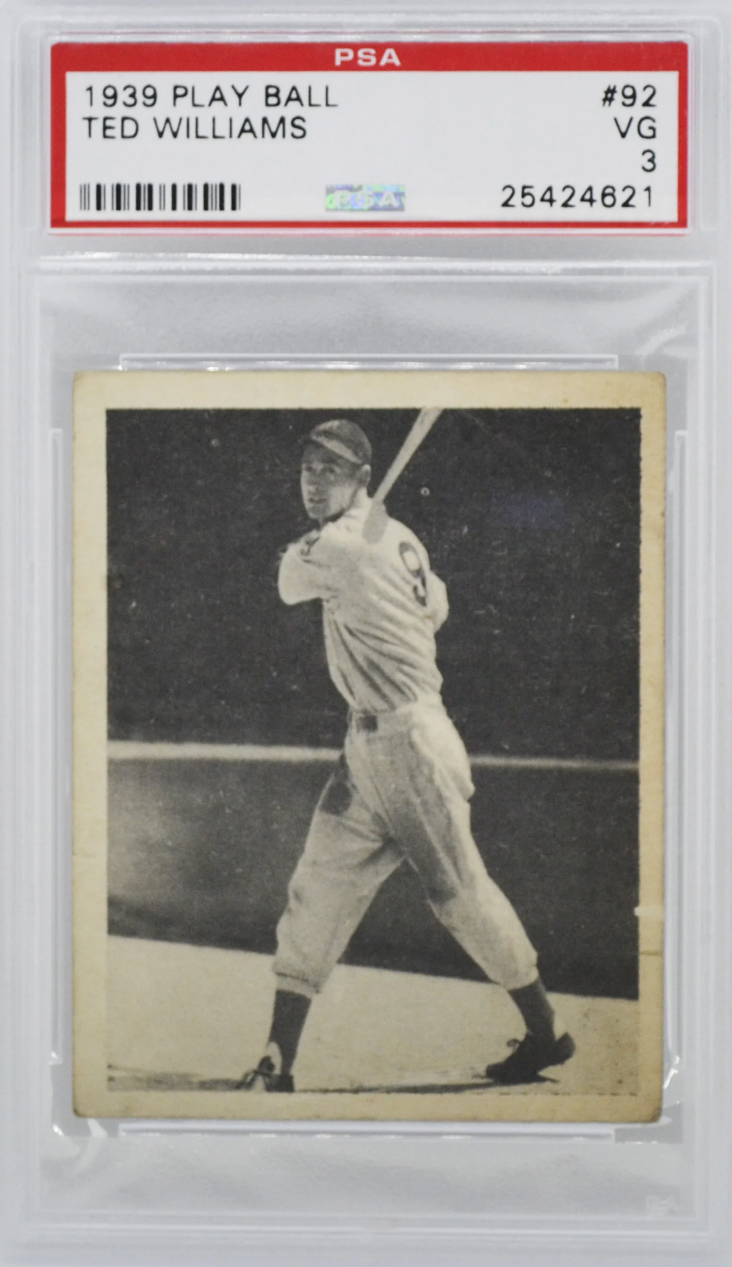 1939 Play Ball Ted Williams RC PSA 3 VG