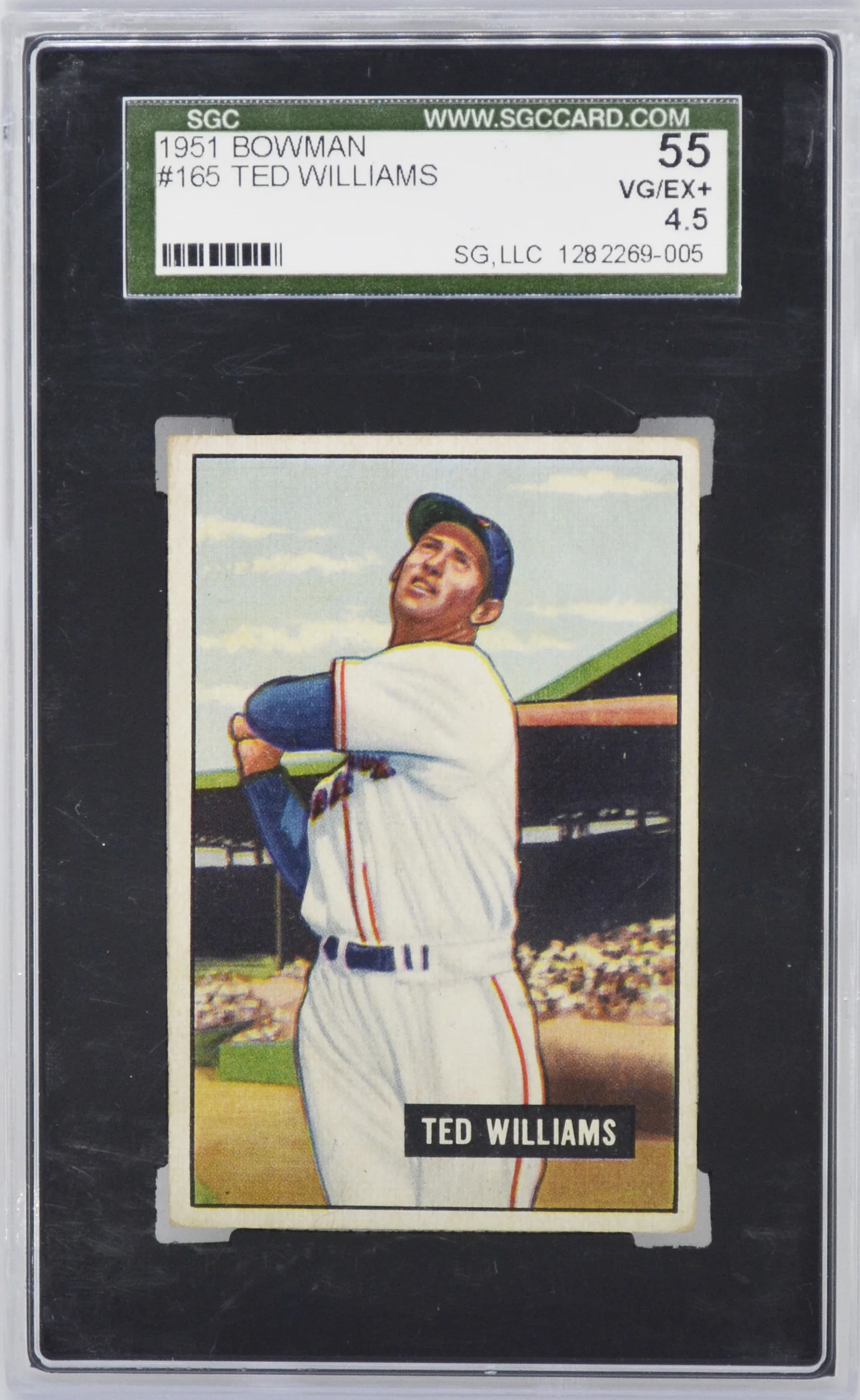 1951 Bowman Ted Williams SGC 55 VG-EX+ 4.5