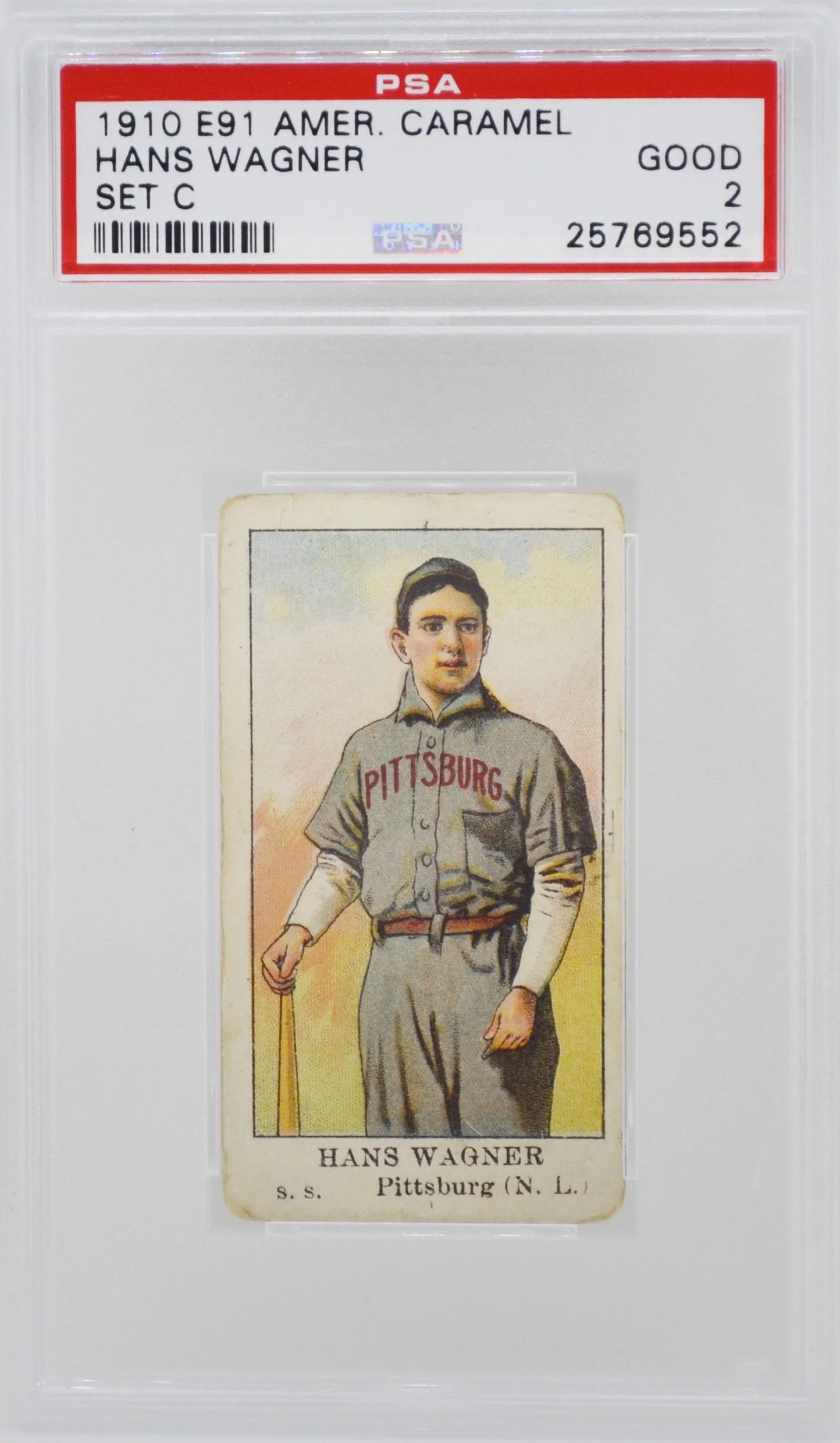 1910 E91 American Caramel Honus Wagner PSA 2 Good