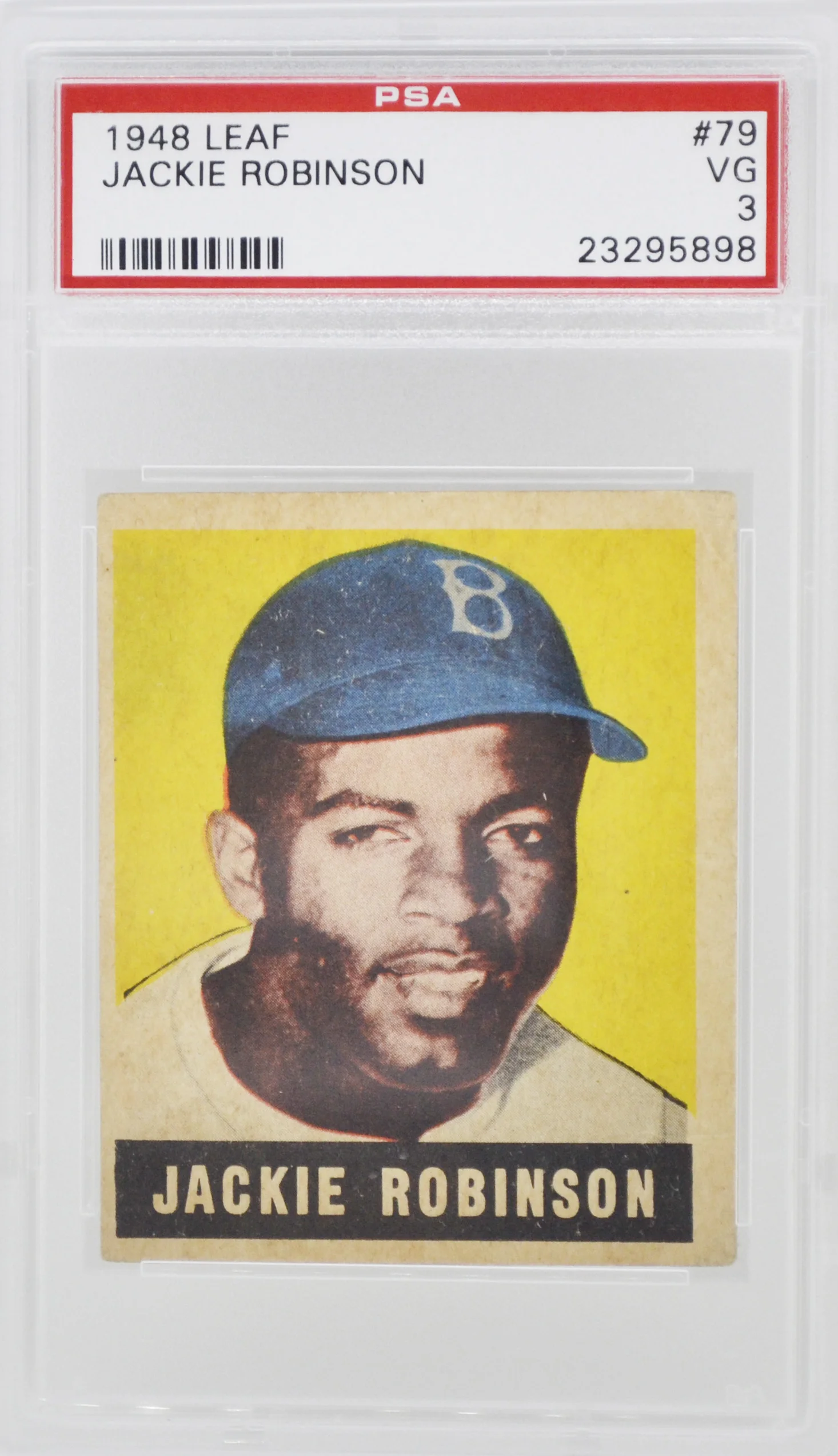 1948 Leaf Jackie Robinson RC PSA 3