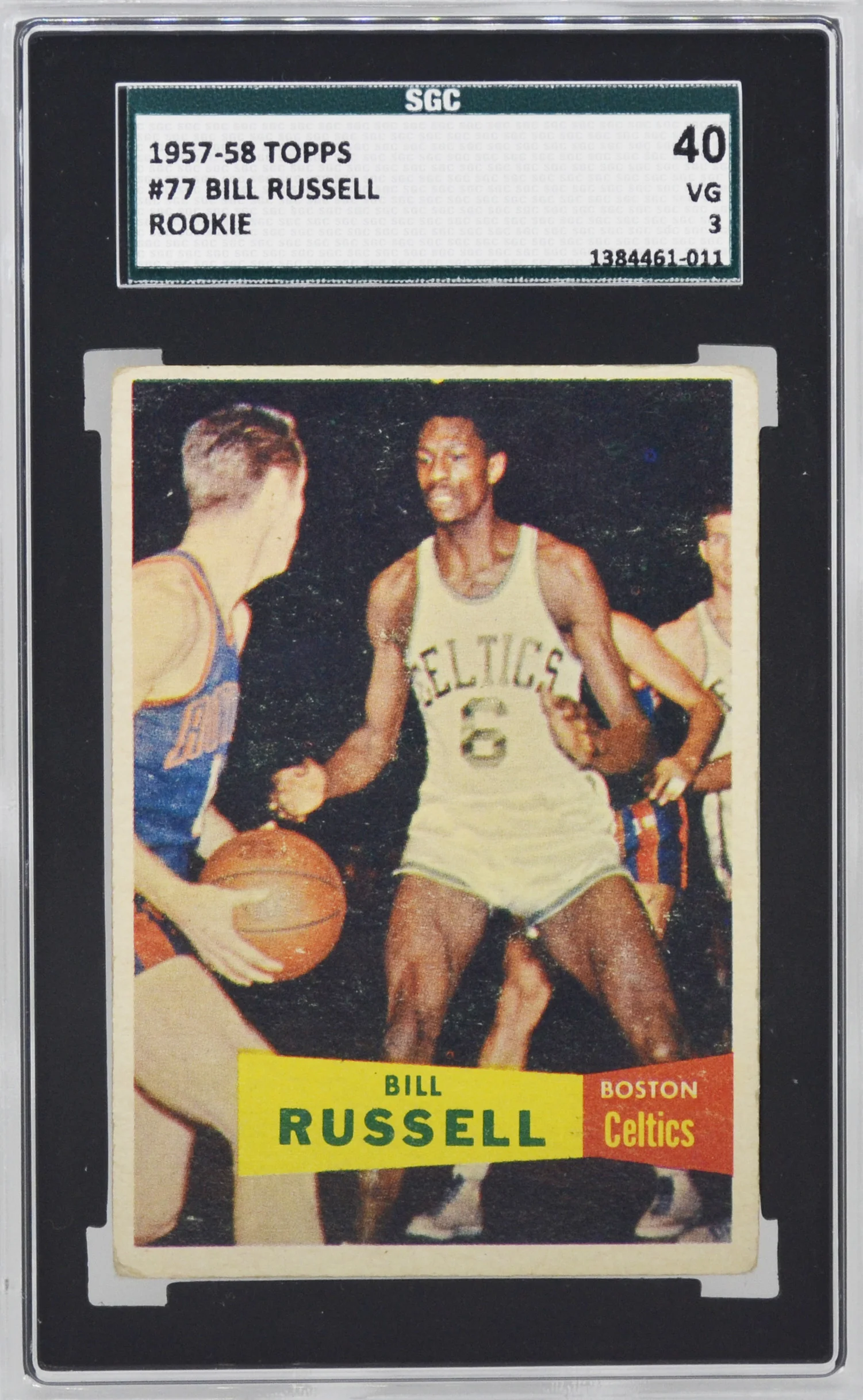 1957-58 Topps Bill Russell RC SGC 40 VG 3