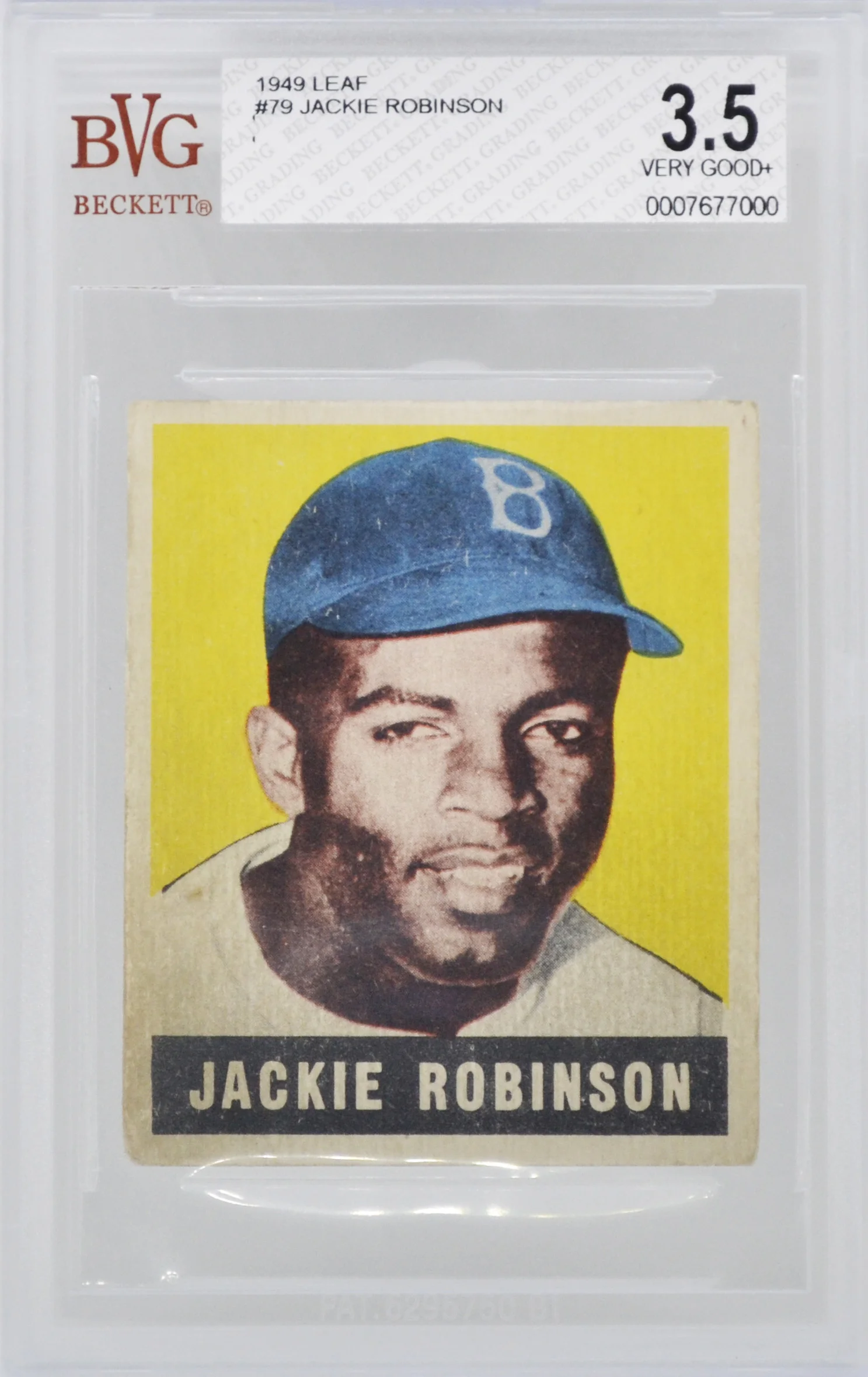 1948 Leaf Jackie Robinson Rookie BVG 3.5 VG+