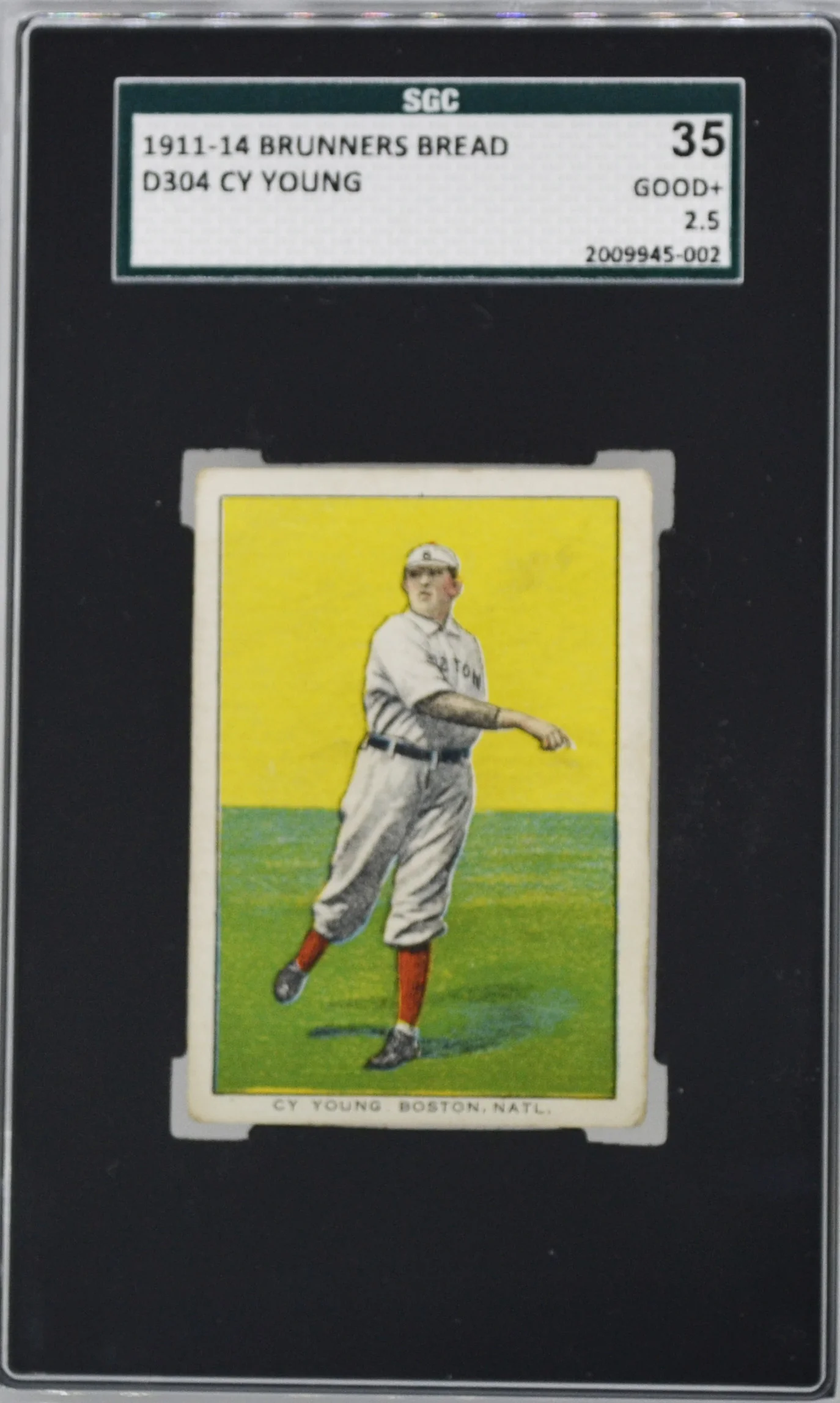 1911 General Baking Co Brunners Bread Cy Young SGC 35 Good+ 