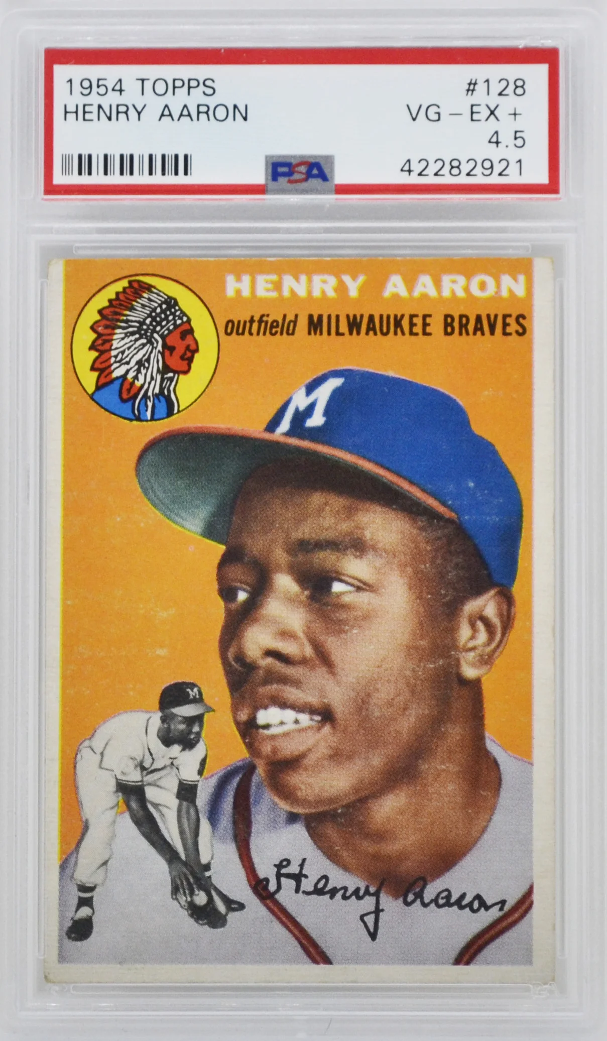 1954 Topps Hank Aaron Rookie Card PSA 4.5