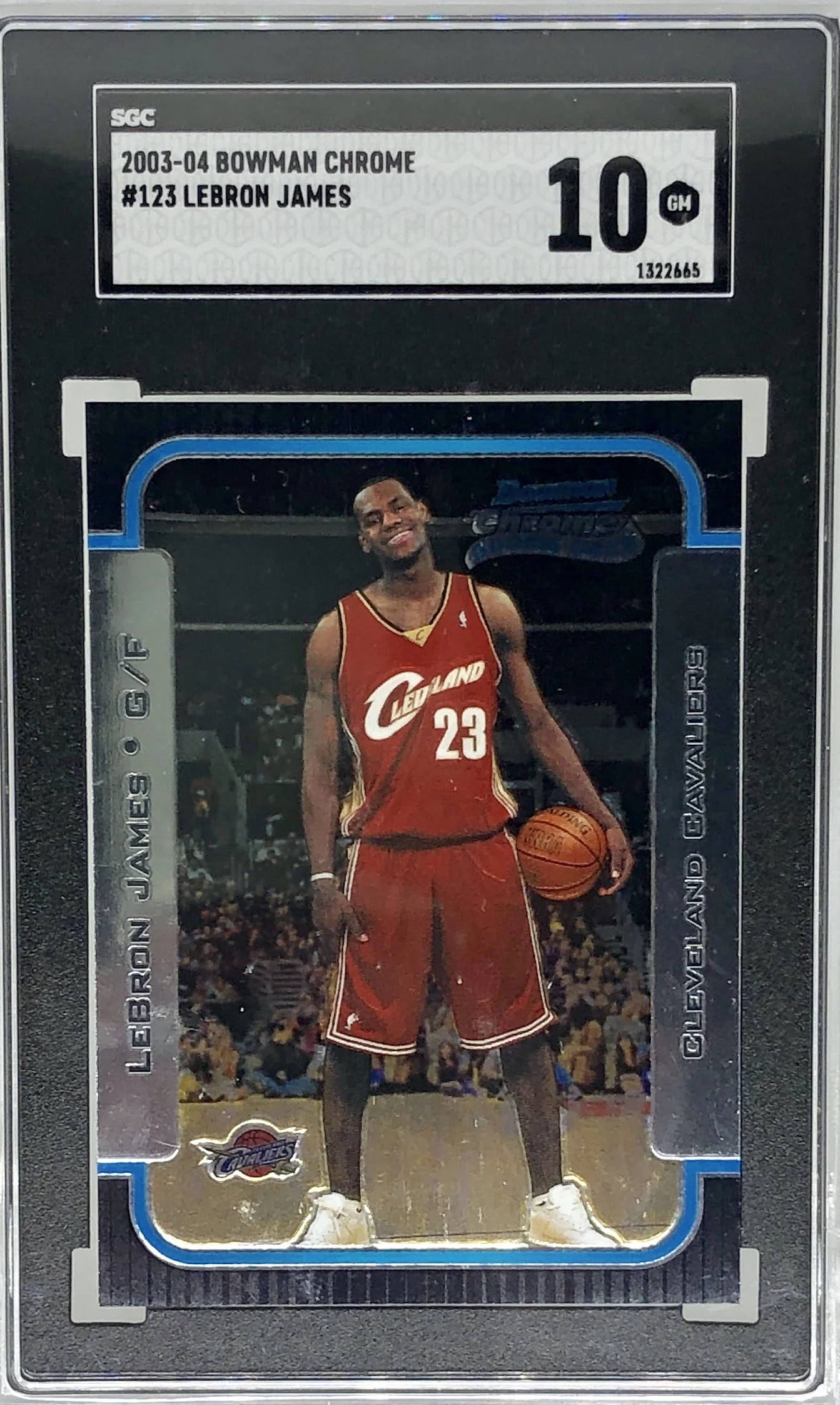 2003 Bowman Chrome LeBron James RC SGC 10 GEM Mint