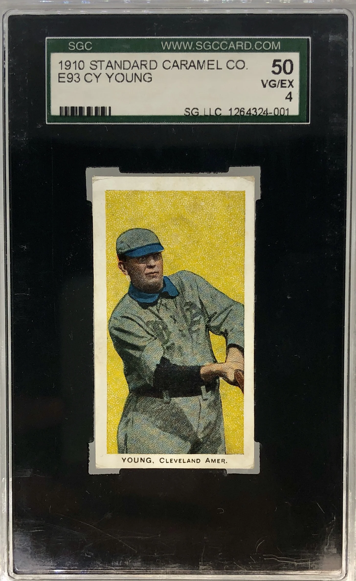 1910 Standard Caramel E93 Cy Young SGC 4 VG-EX