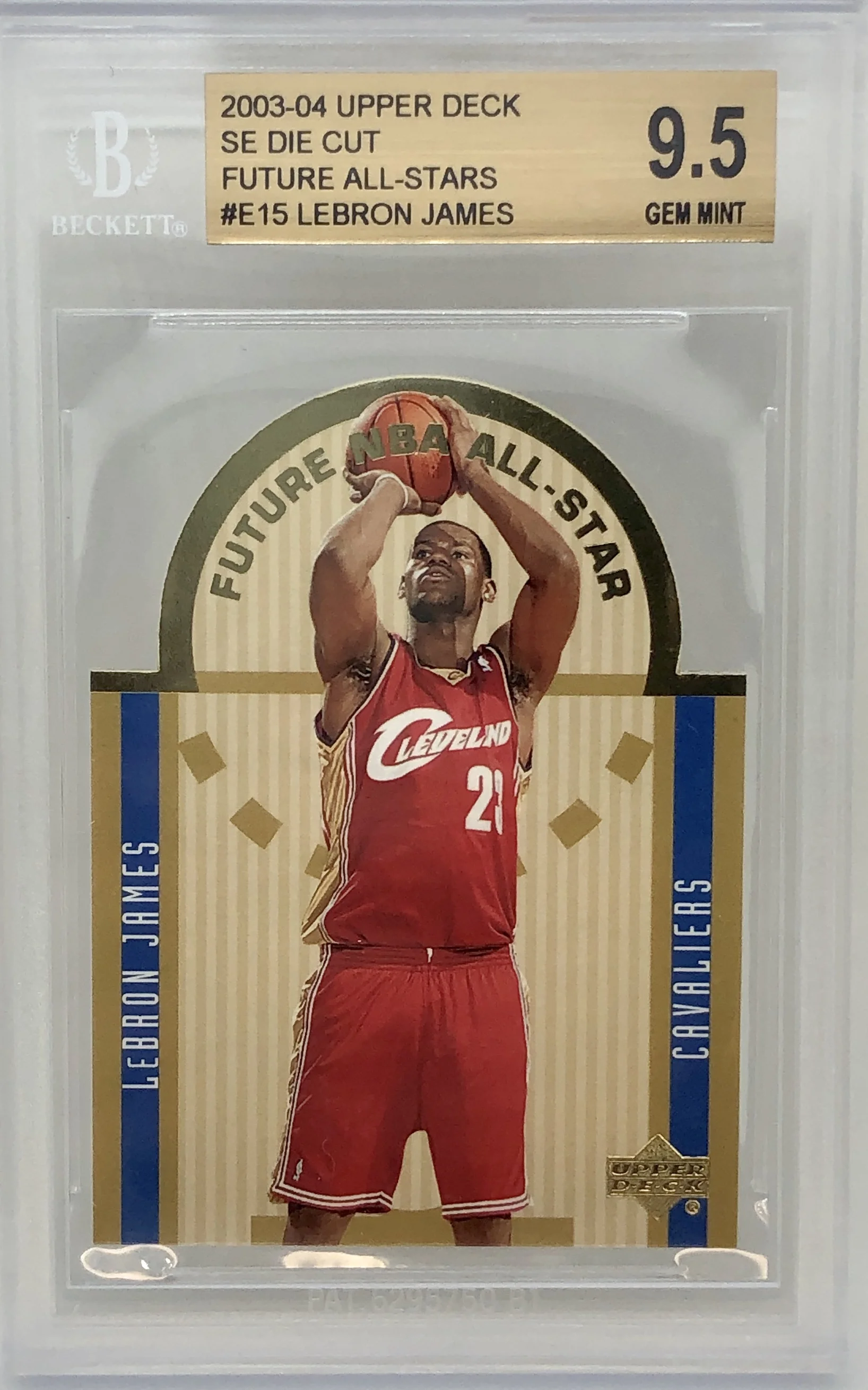 2003-04 Upper Deck SE Die Cut LeBron James RC BGS 9.5