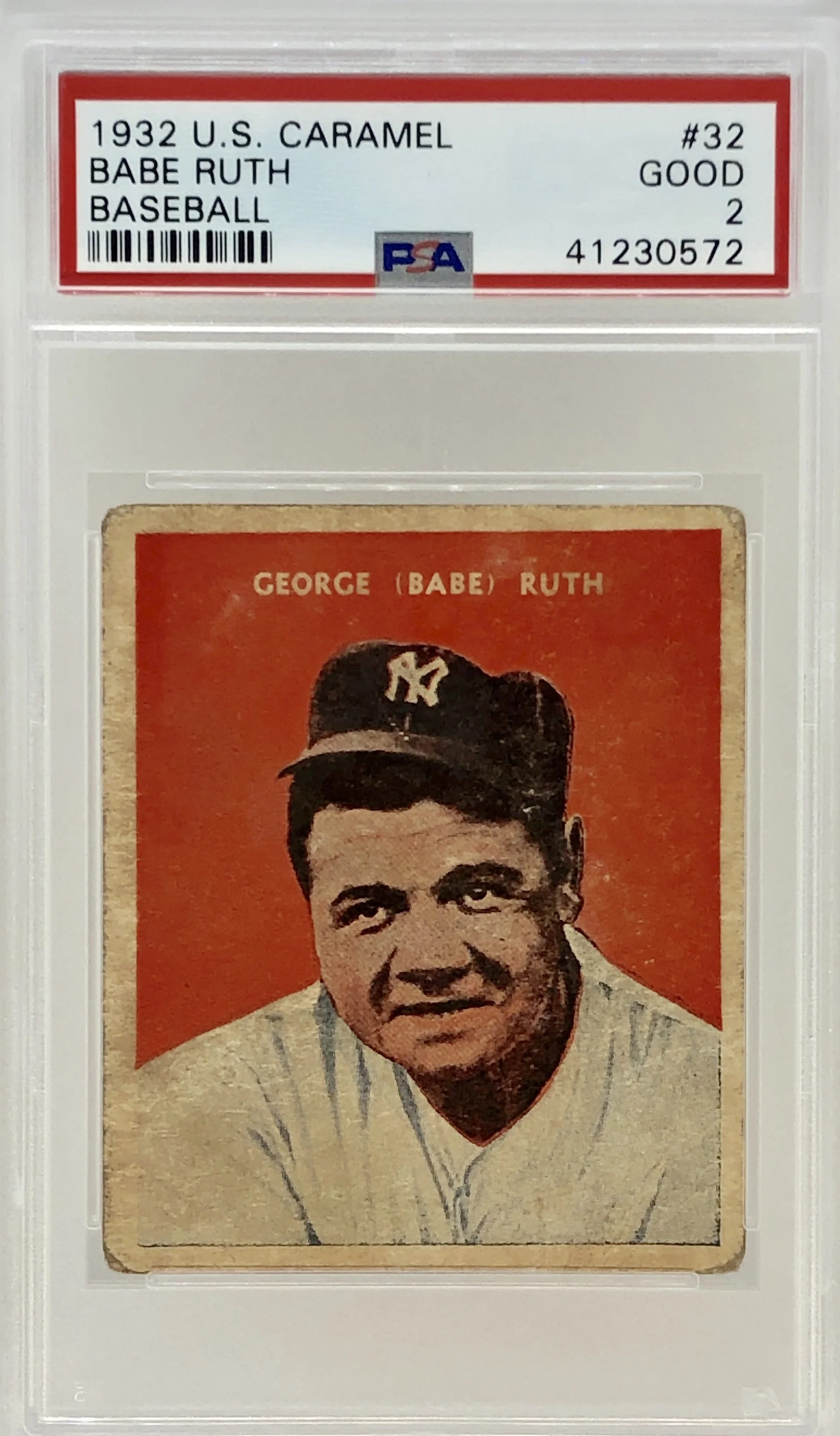 1932 US Caramel Babe Ruth PSA 2