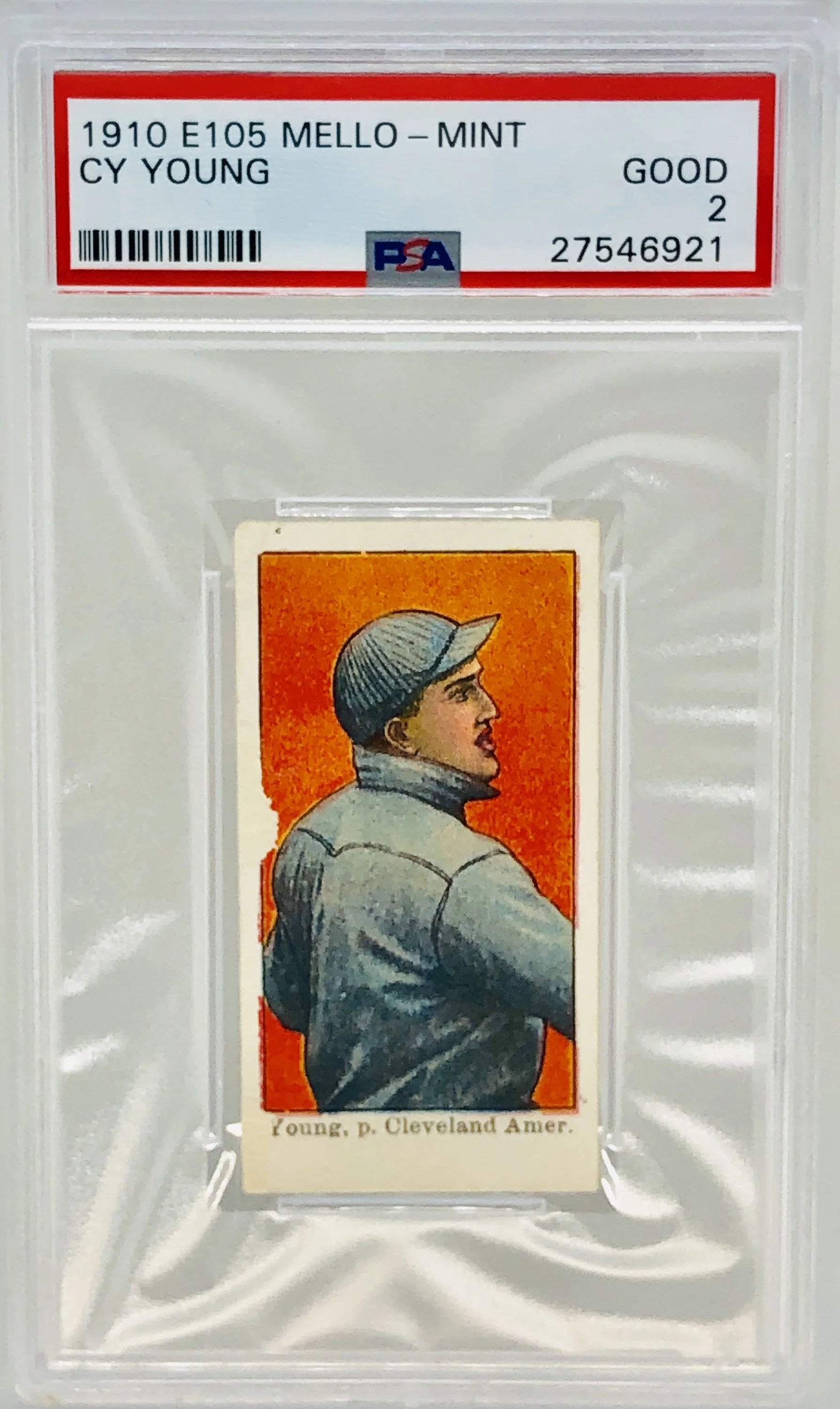 1910 Mello Mint Cy Young PSA 2