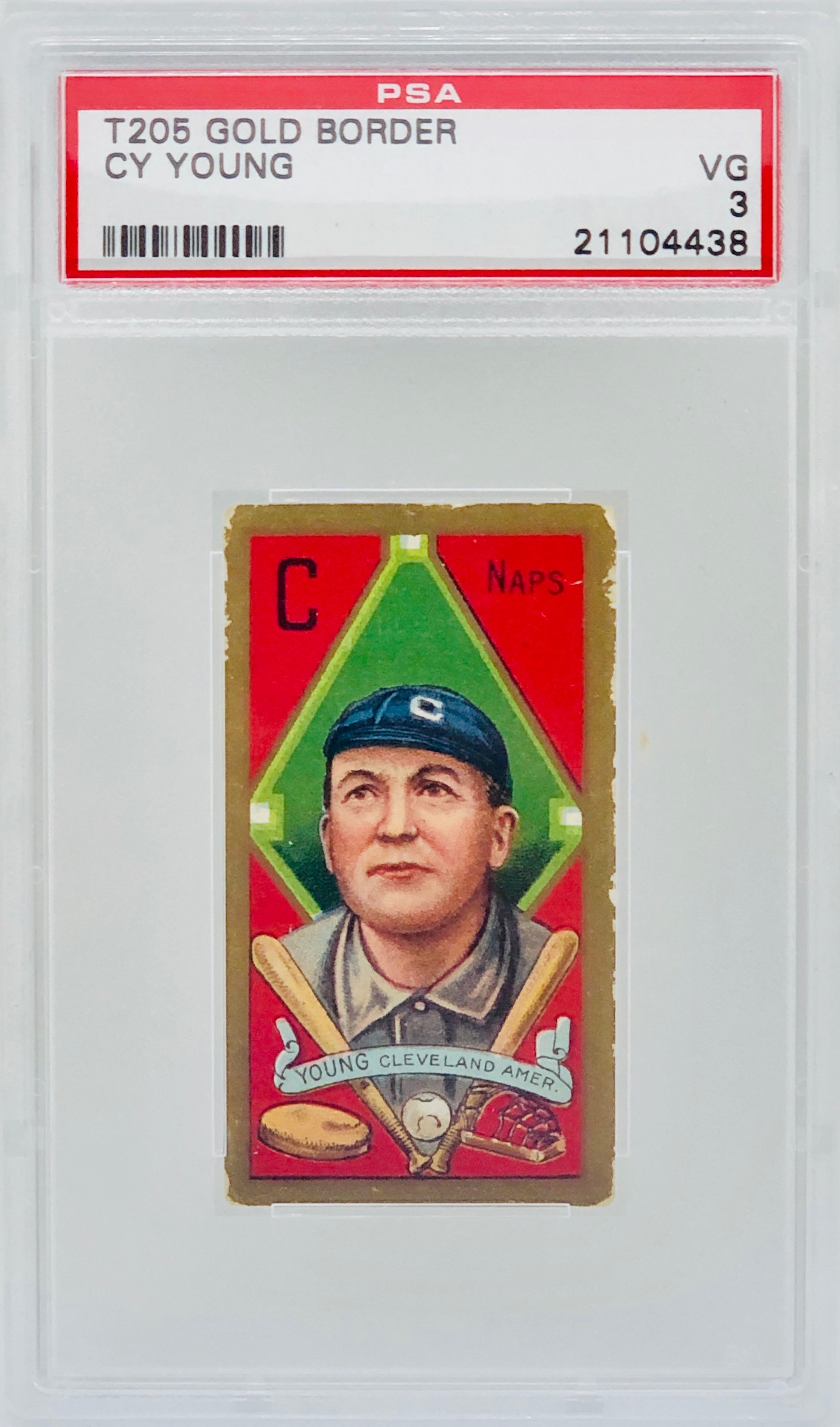 1911 T205 Cy Young Sweet Caporal  Factory 42 PSA 3