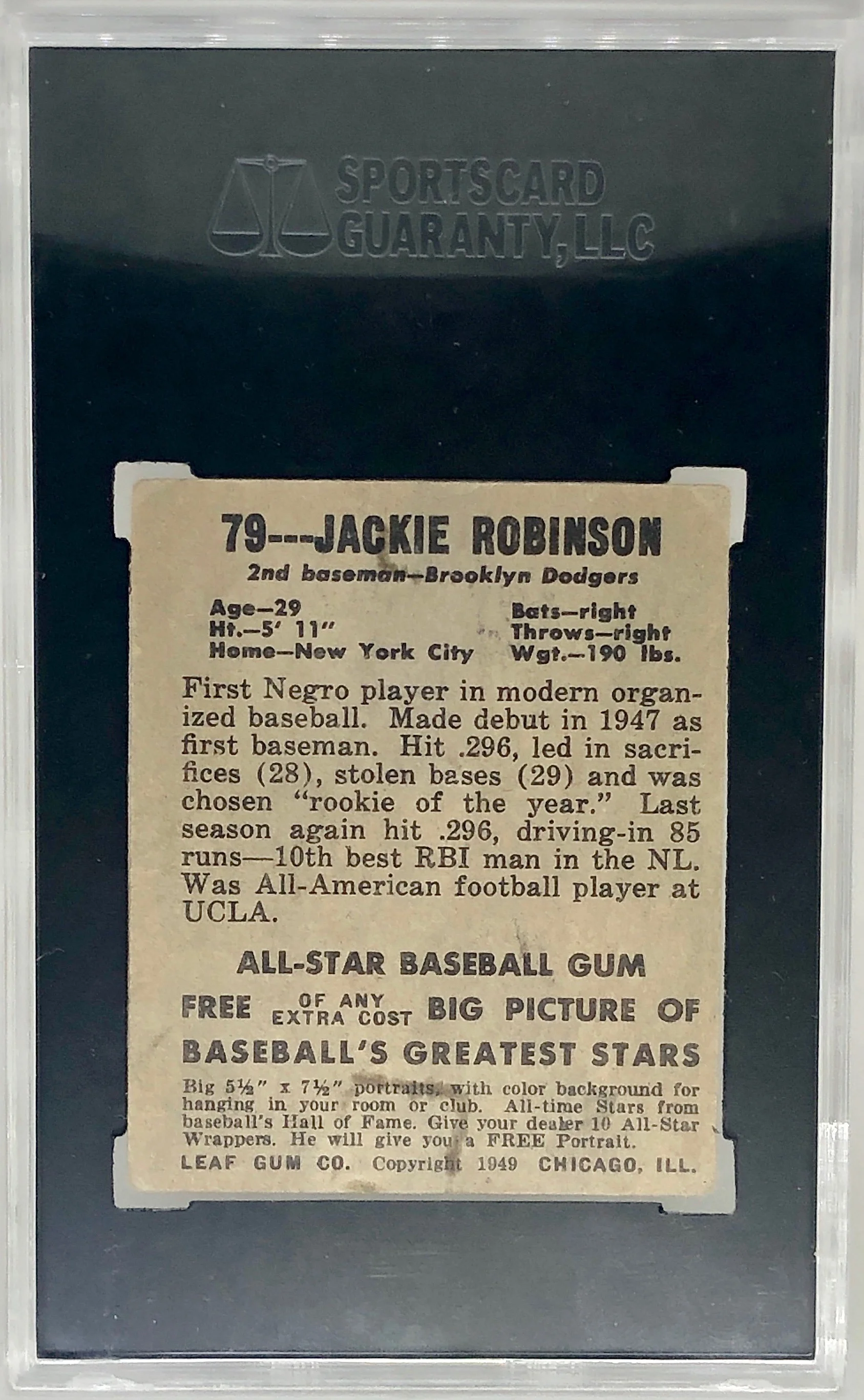 1948 Leaf Jackie Robinson