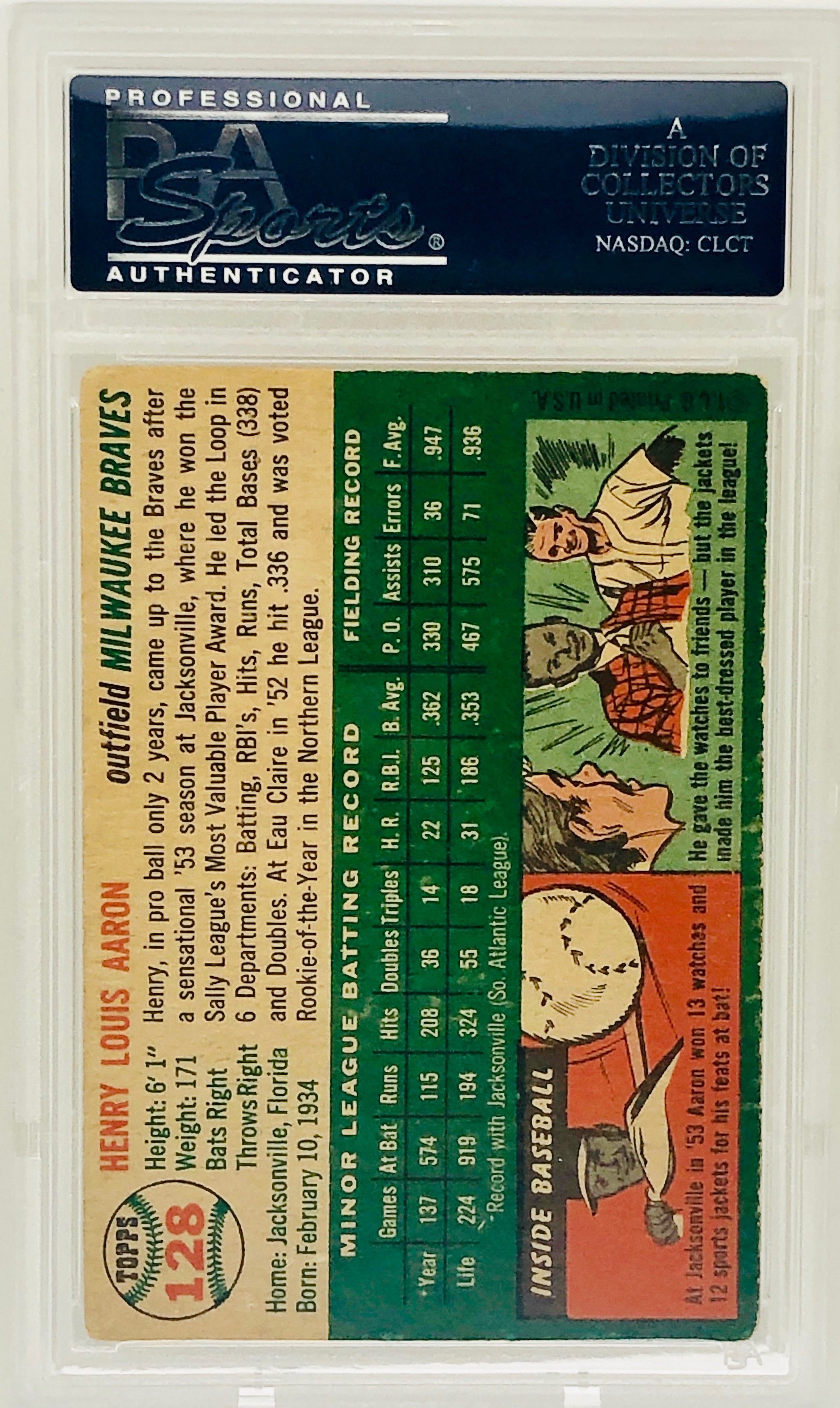 1954 Topps Hank Aaron