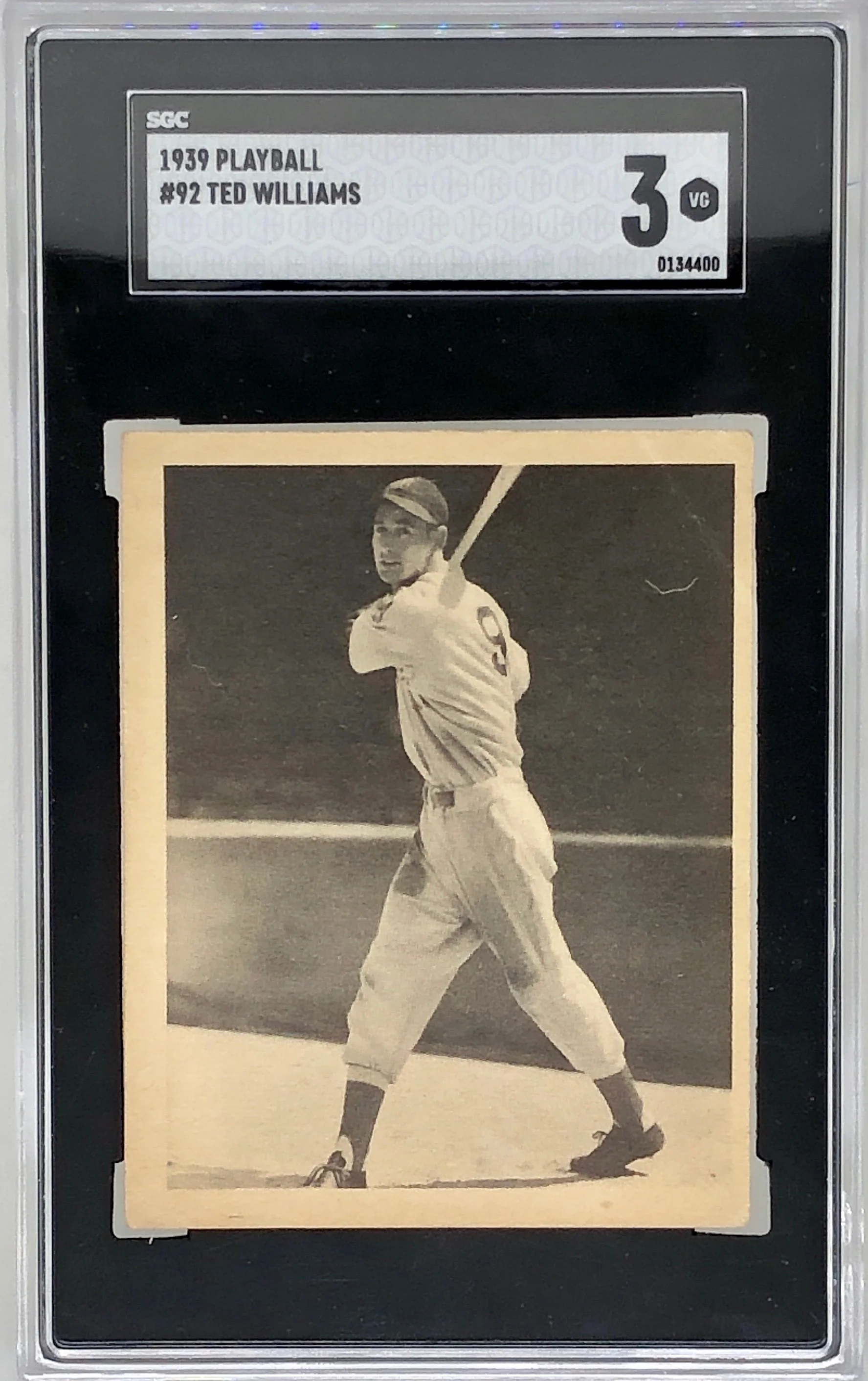 1939 Play Ball Ted Williams Rookie RC SGC 3