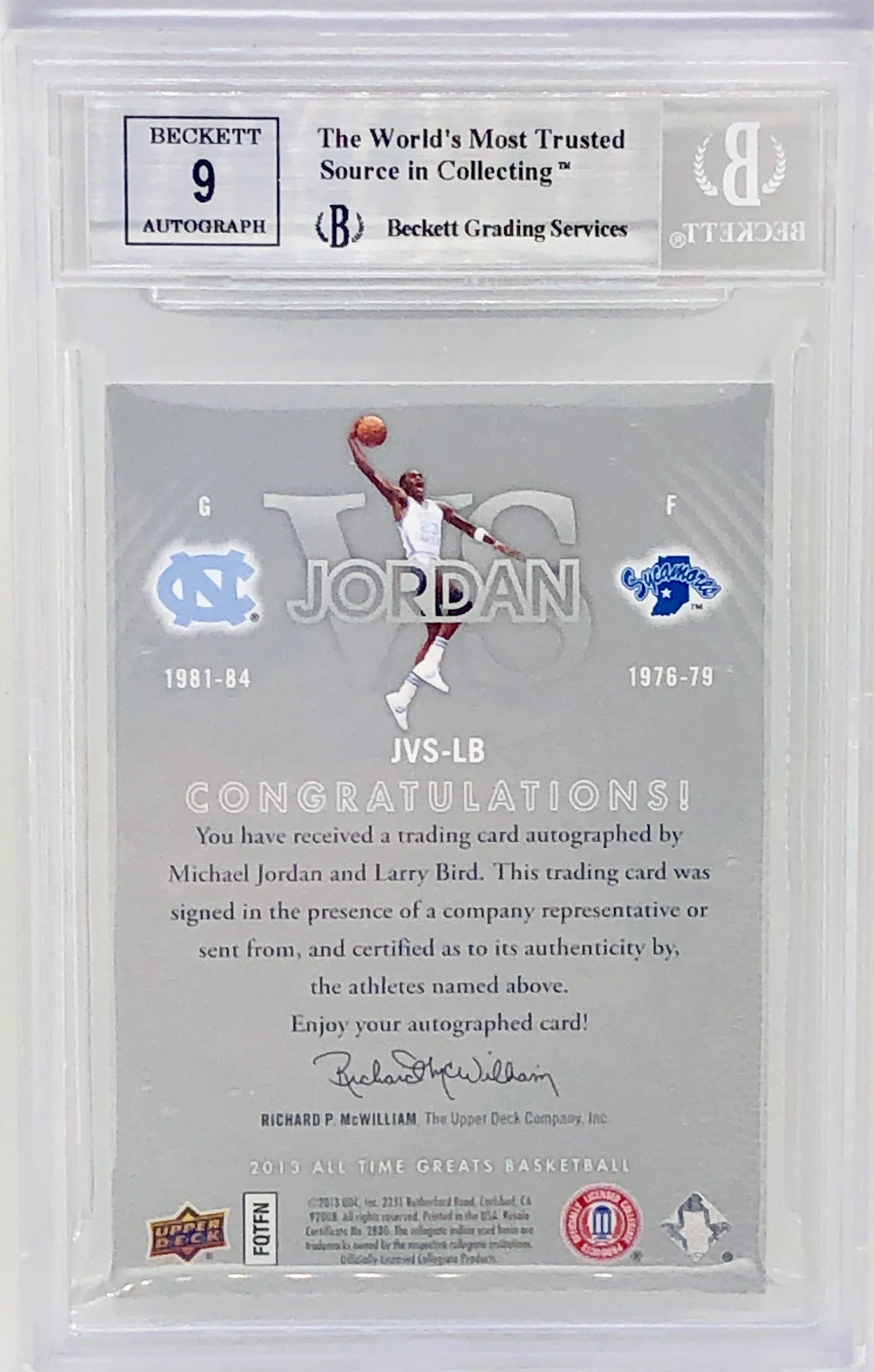 2013 Upper Deck All-Time Greats Signatures Jordan