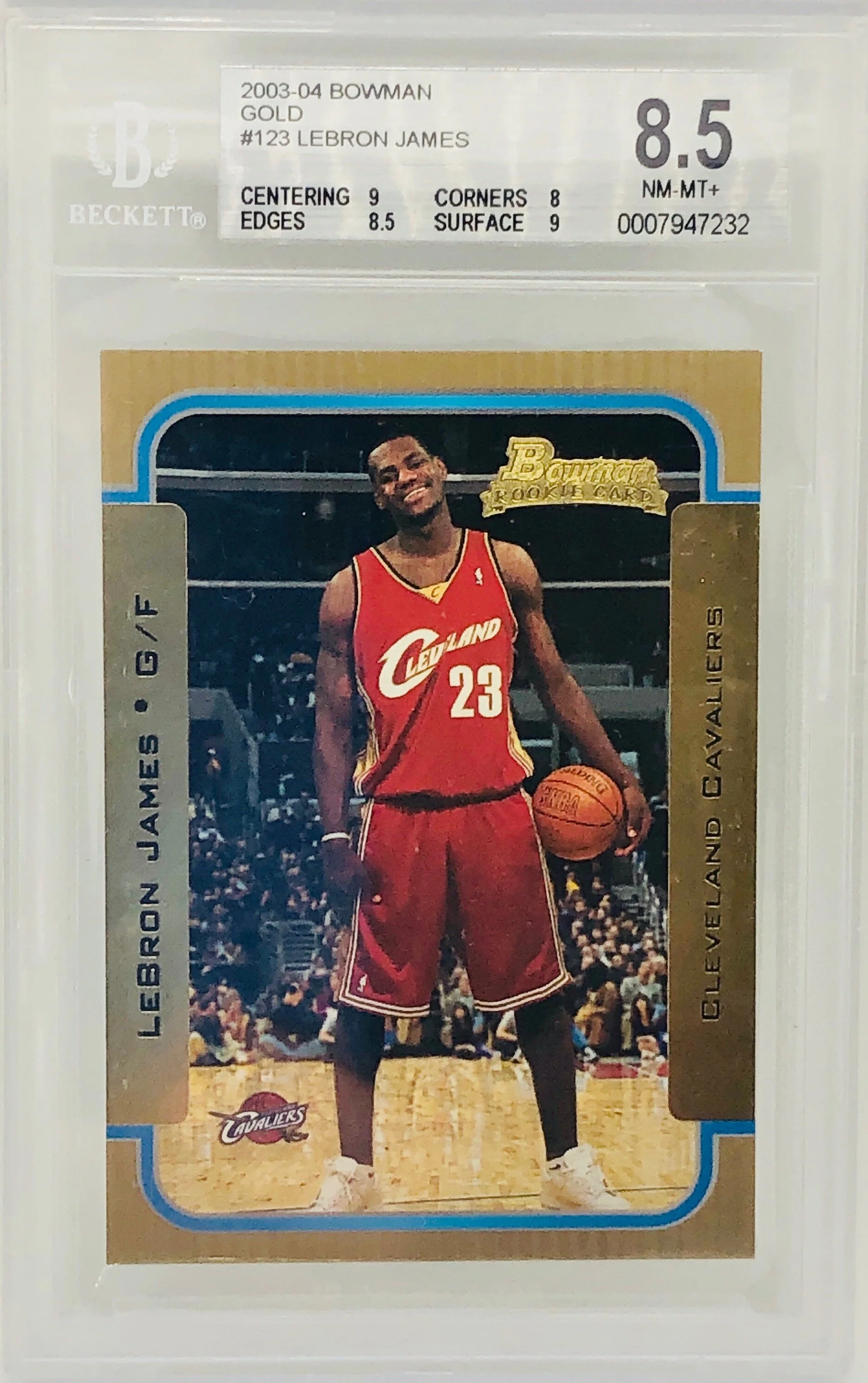 2003 Bowman LeBron James GOLD