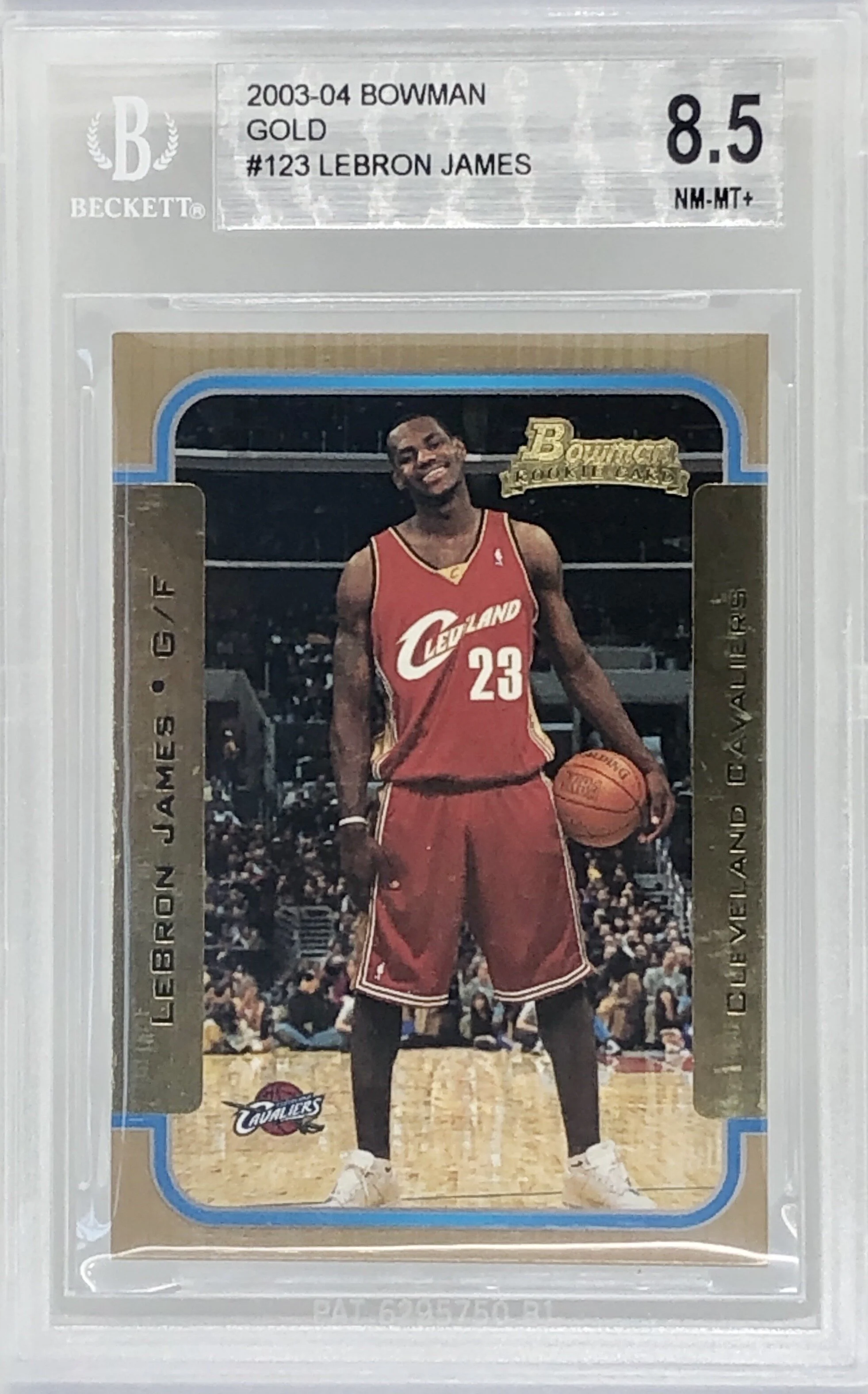 2003 Bowman LeBron James GOLD RC BGS 8.5