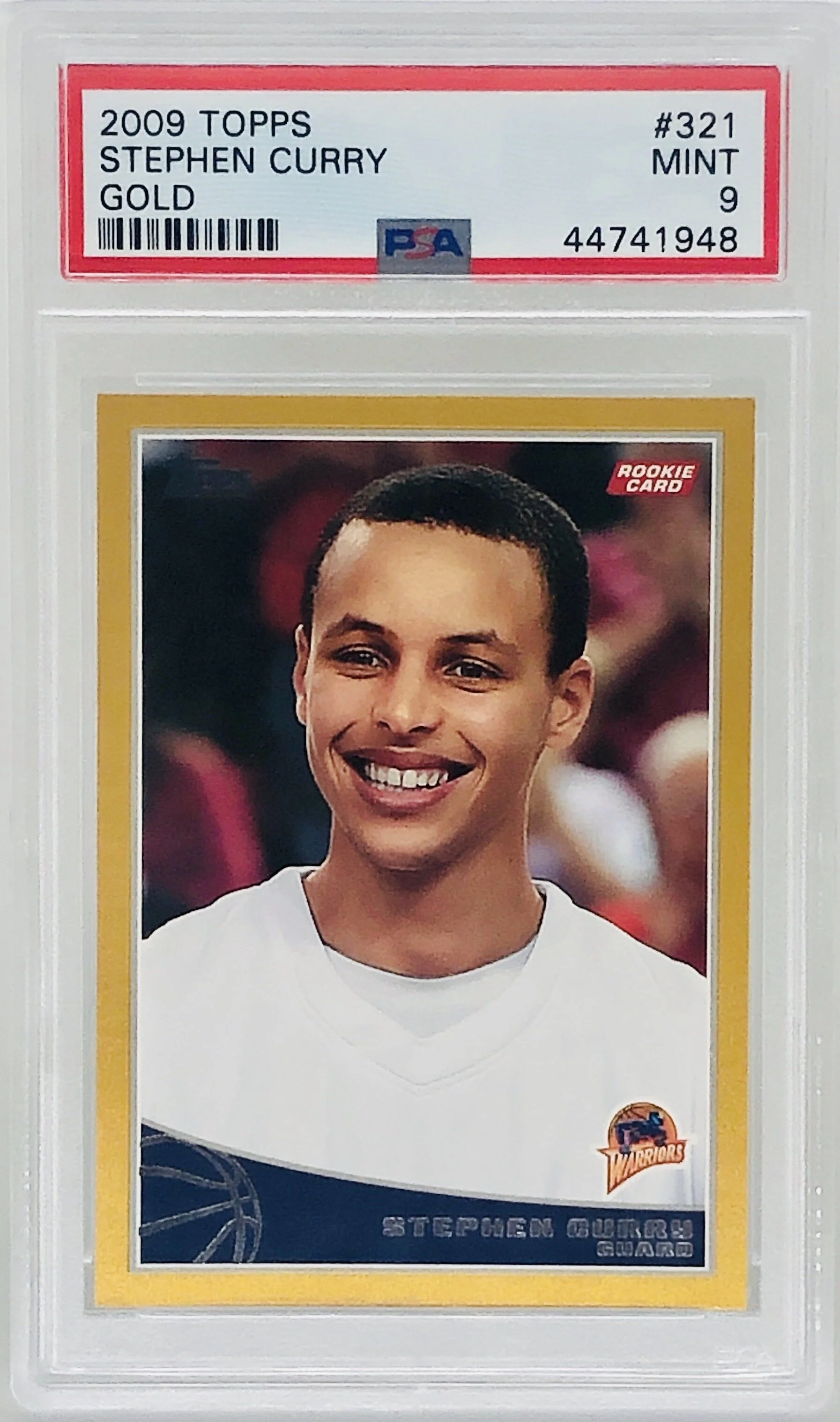 2009-10 Topps Gold Stephen Curry RC /2009 PSA 9