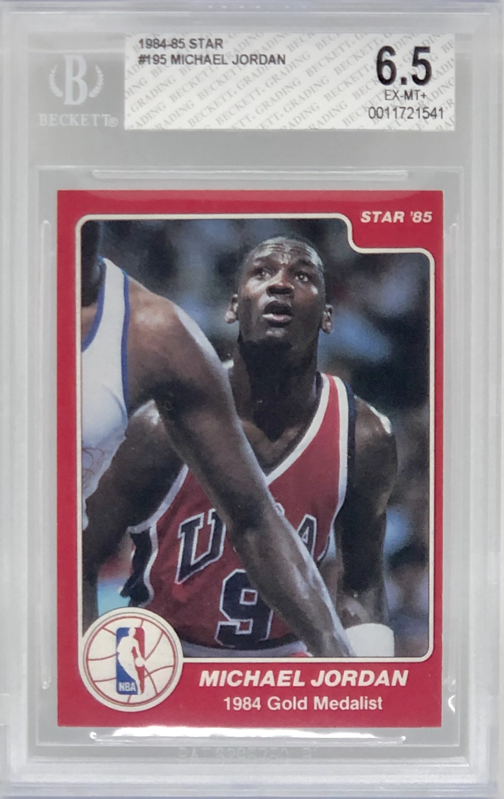 1984-85 Star Michael Jordan #195 Gold Medalist BGS 6.5
