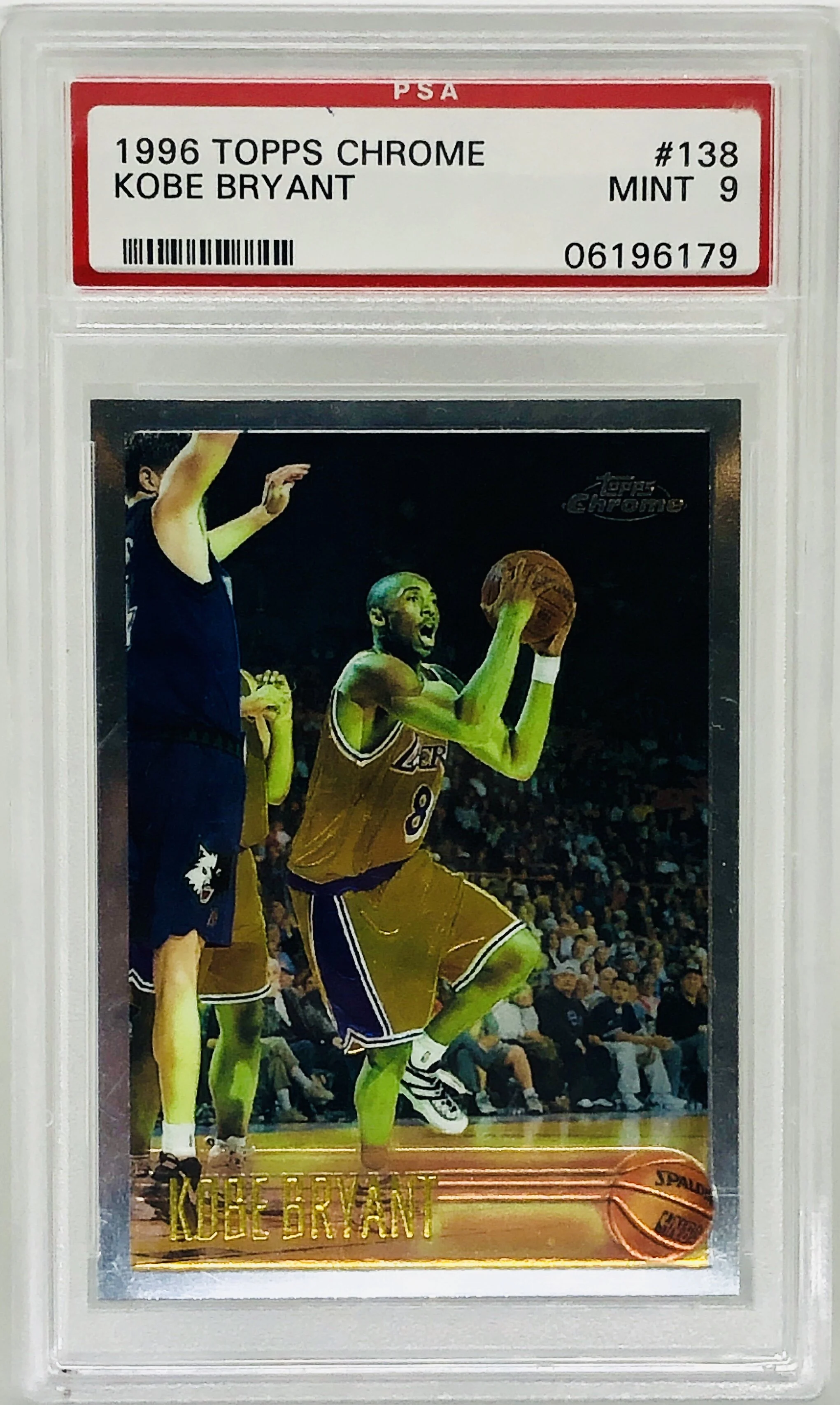 1996 Topps Chrome Kobe Bryant RC PSA 9