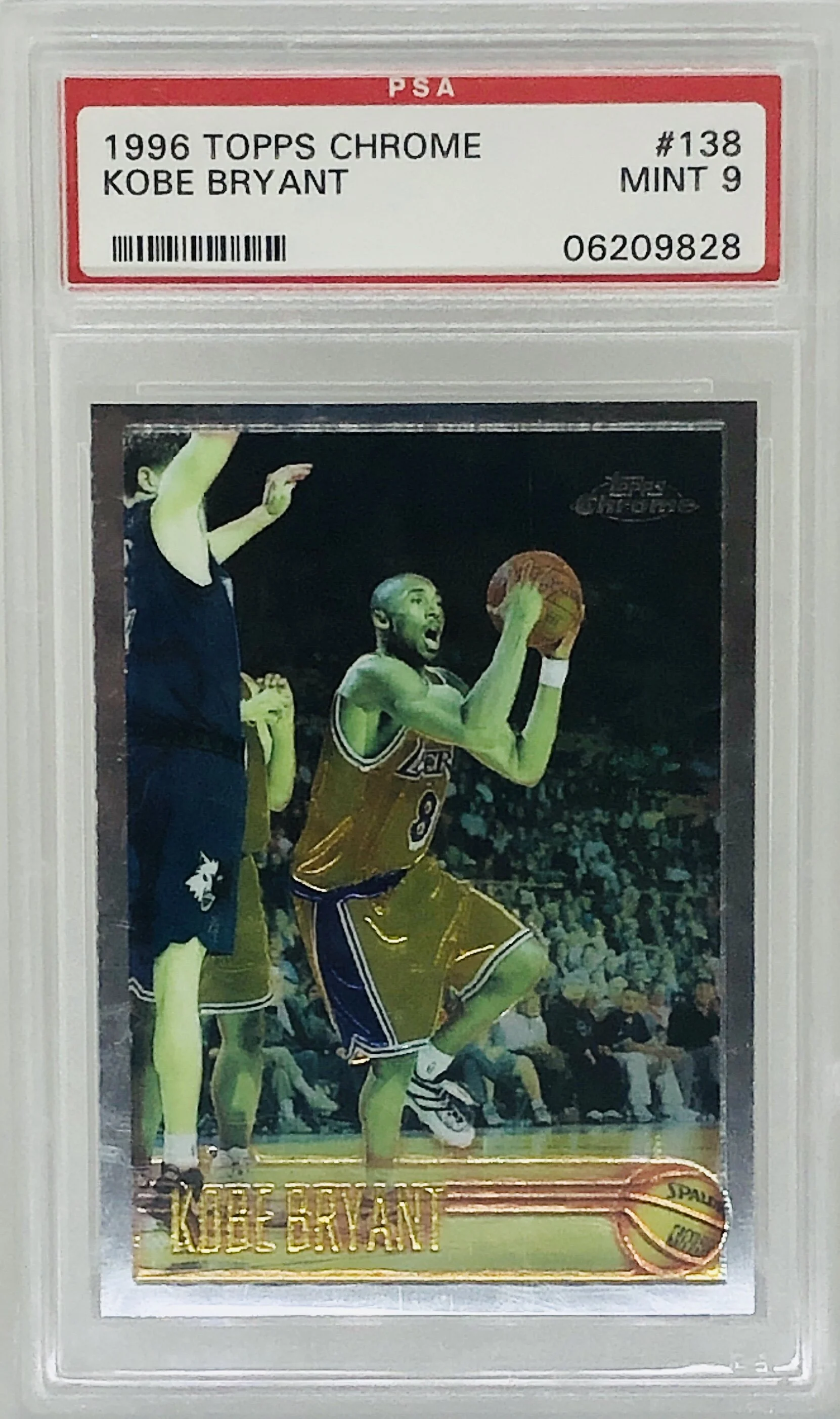 1996 Topps Chrome Kobe Bryant RC PSA 9