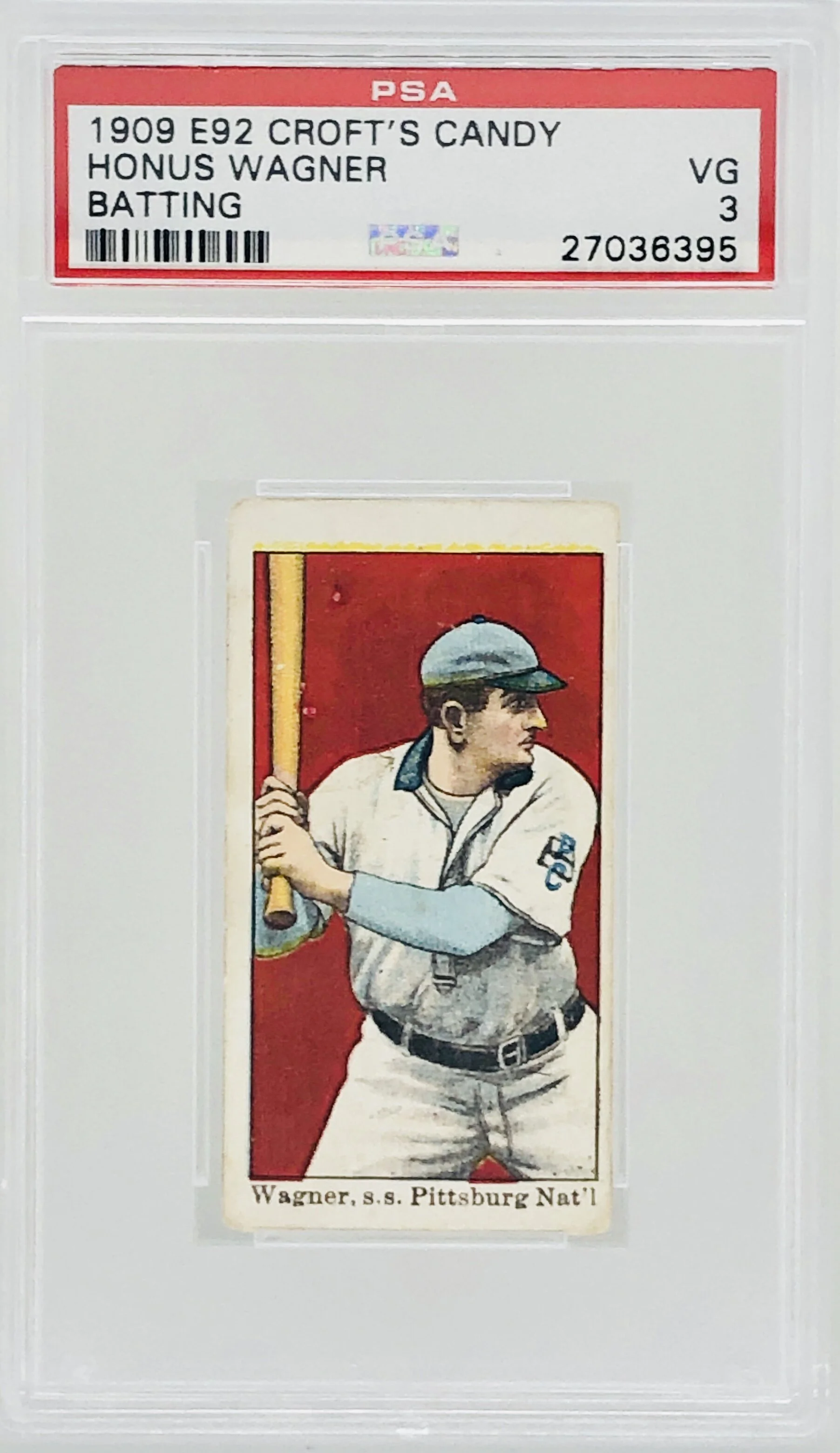 1909 Croft's Candy E92 Honus Wagner PSA 3 RARE!
