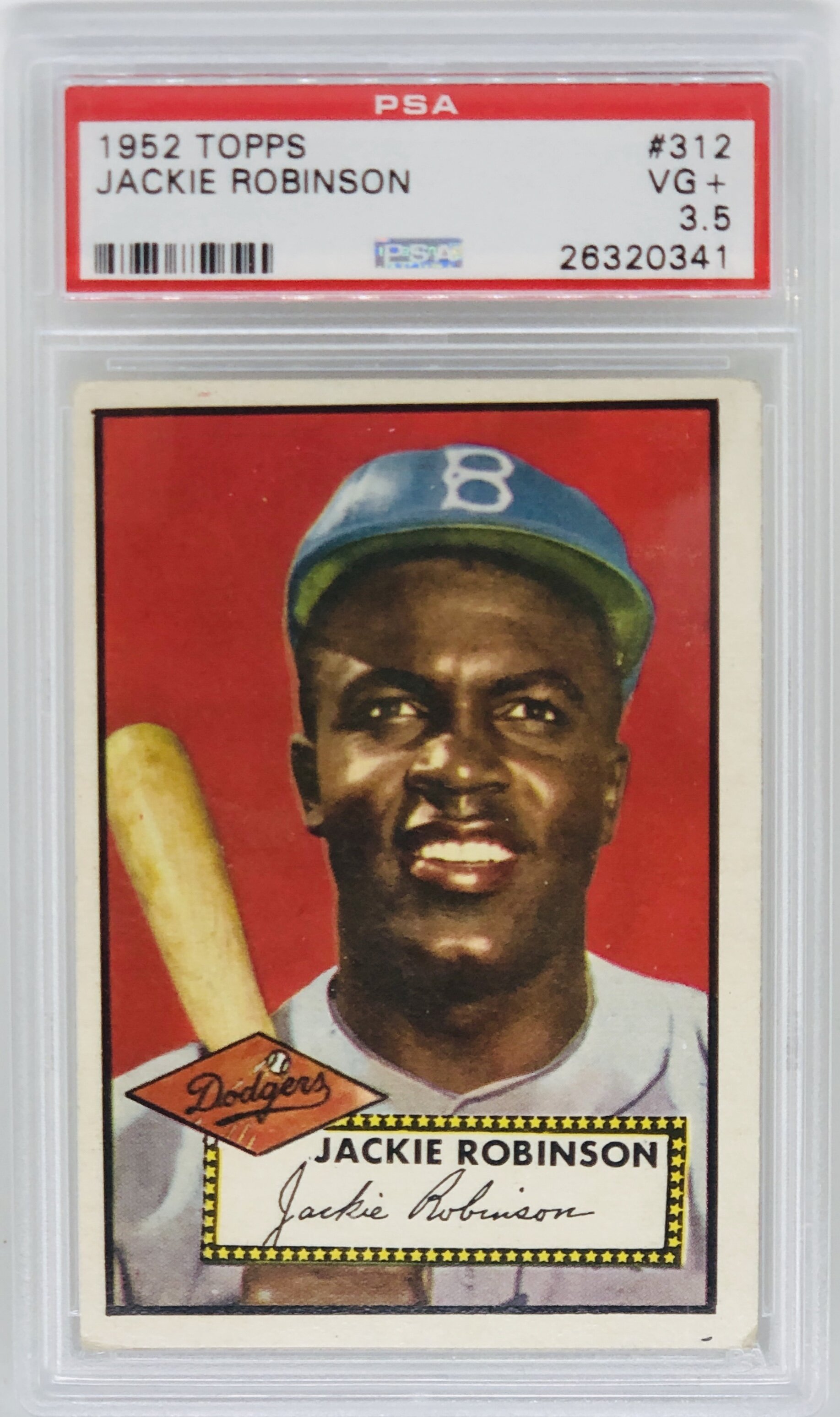 1952 Topps Jackie Robinson Rookie PSA 3.5
